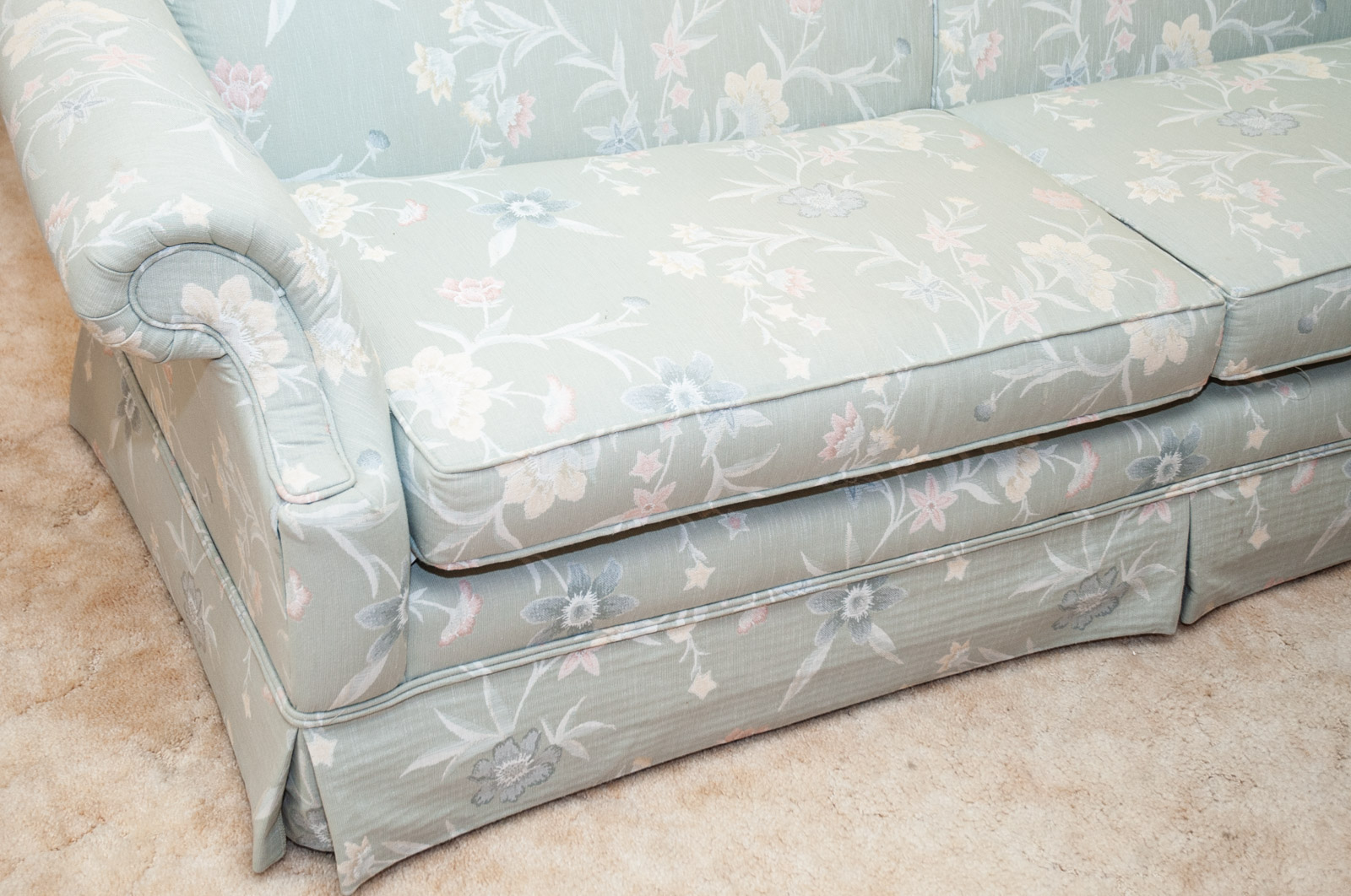 Floral Upholstered Sofa by Schweiger