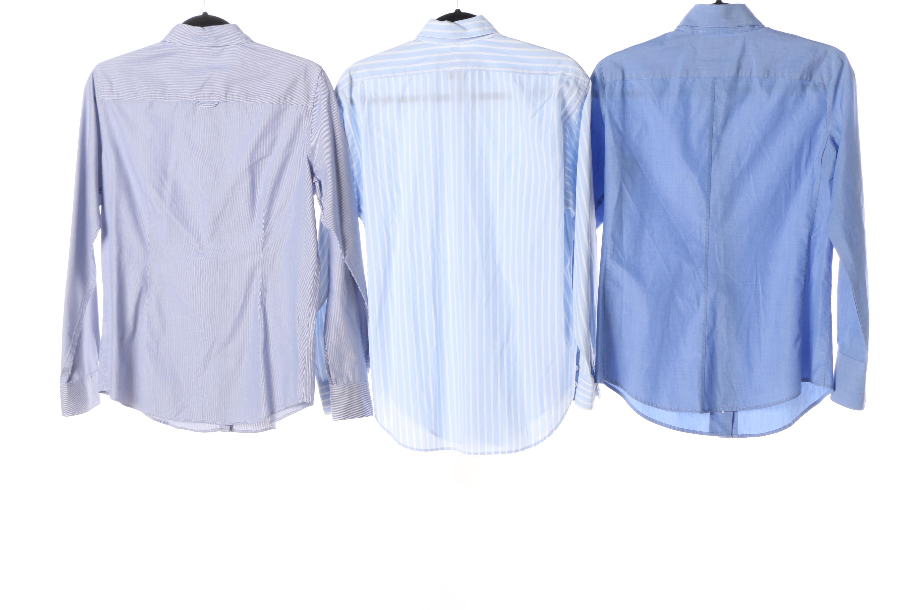 Women's Ralph Lauren, Brooks Brothers and Façonnable Cotton Button-Front Shirts