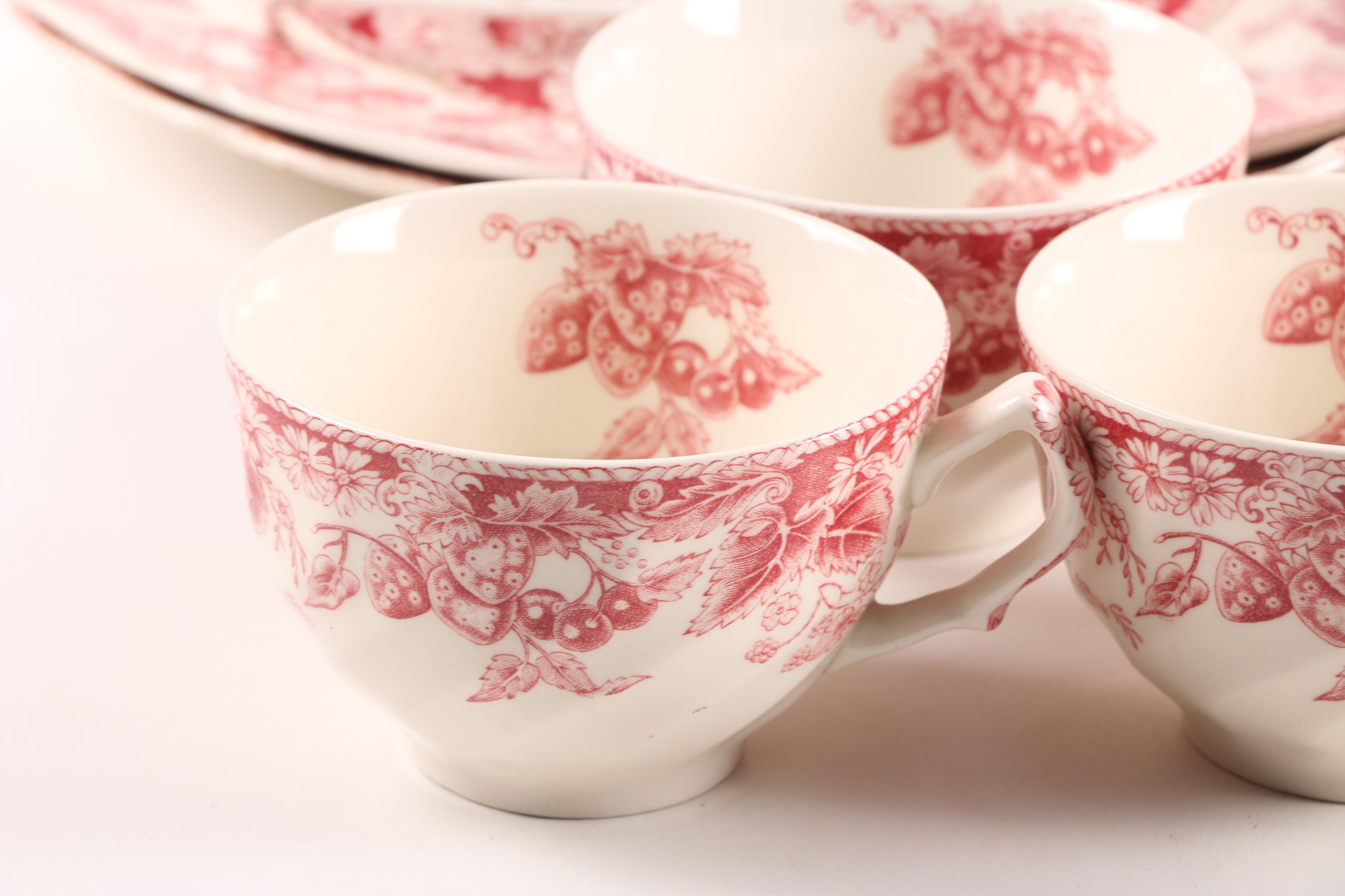 Johnson Brothers "Strawberry Fair" Dinnerware c. 1959-73