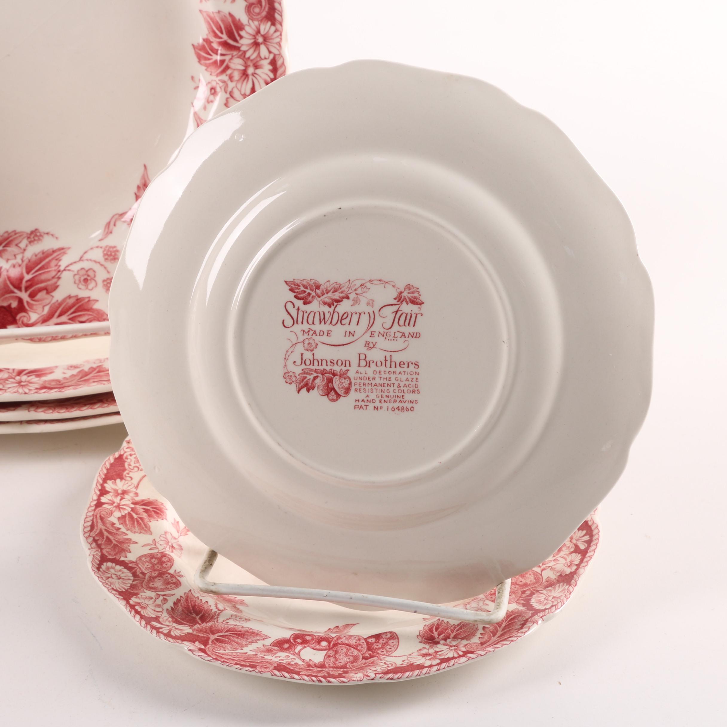 Johnson Brothers "Strawberry Fair" Dinnerware c. 1959-73