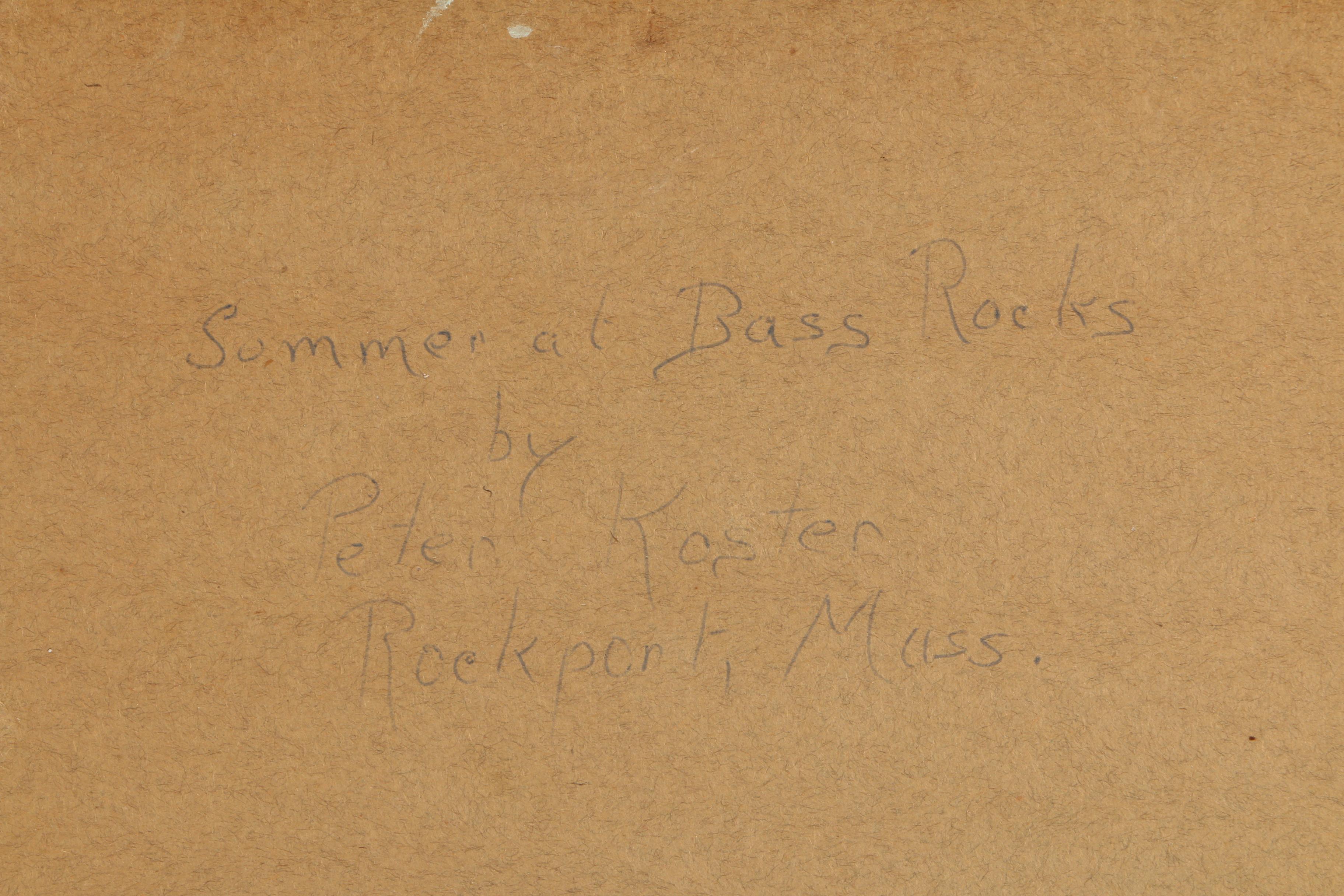 Peter Koster Oil Seascape Painting "Summer at Bass Rocks"