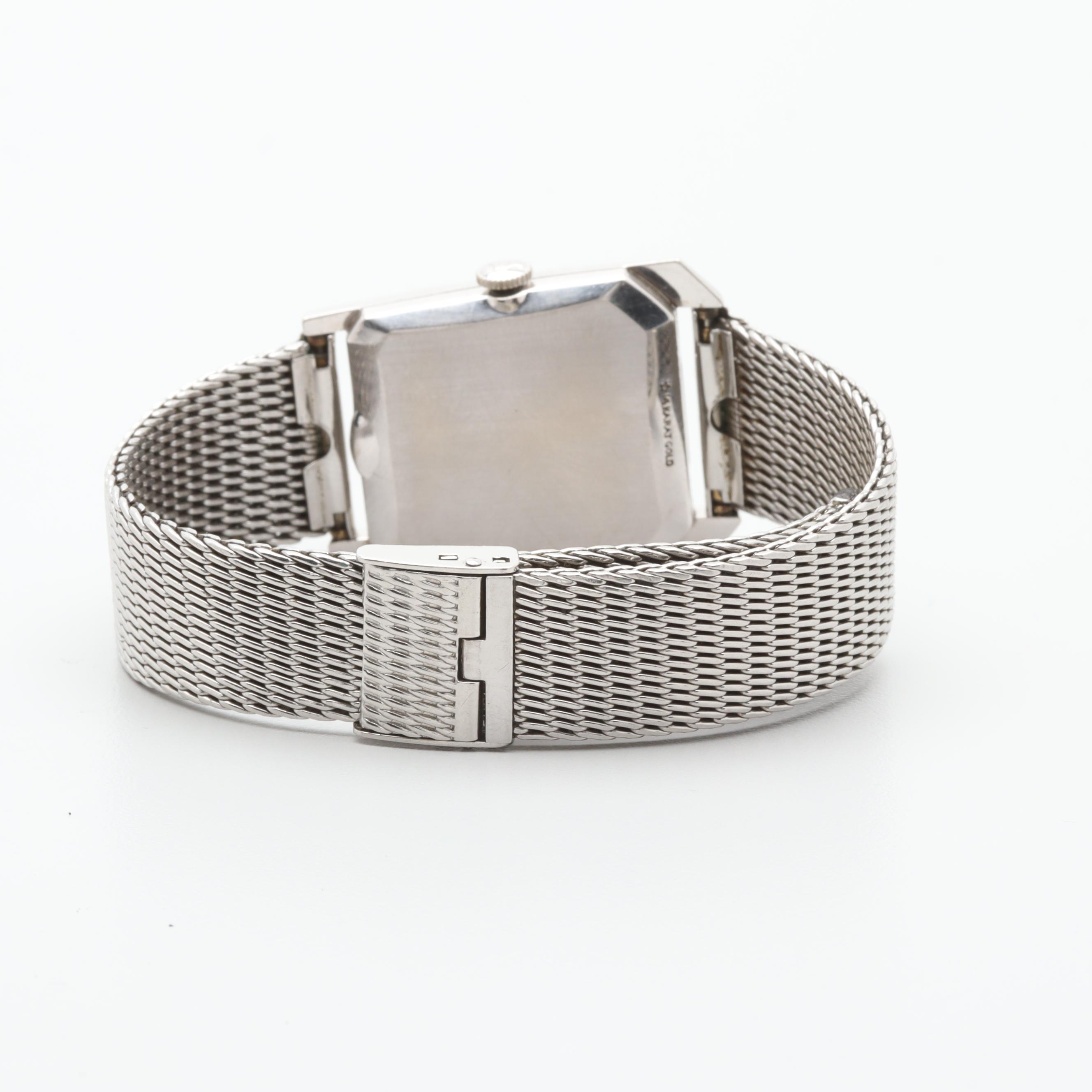 LeCoultre 14K White Gold Diamond Watch