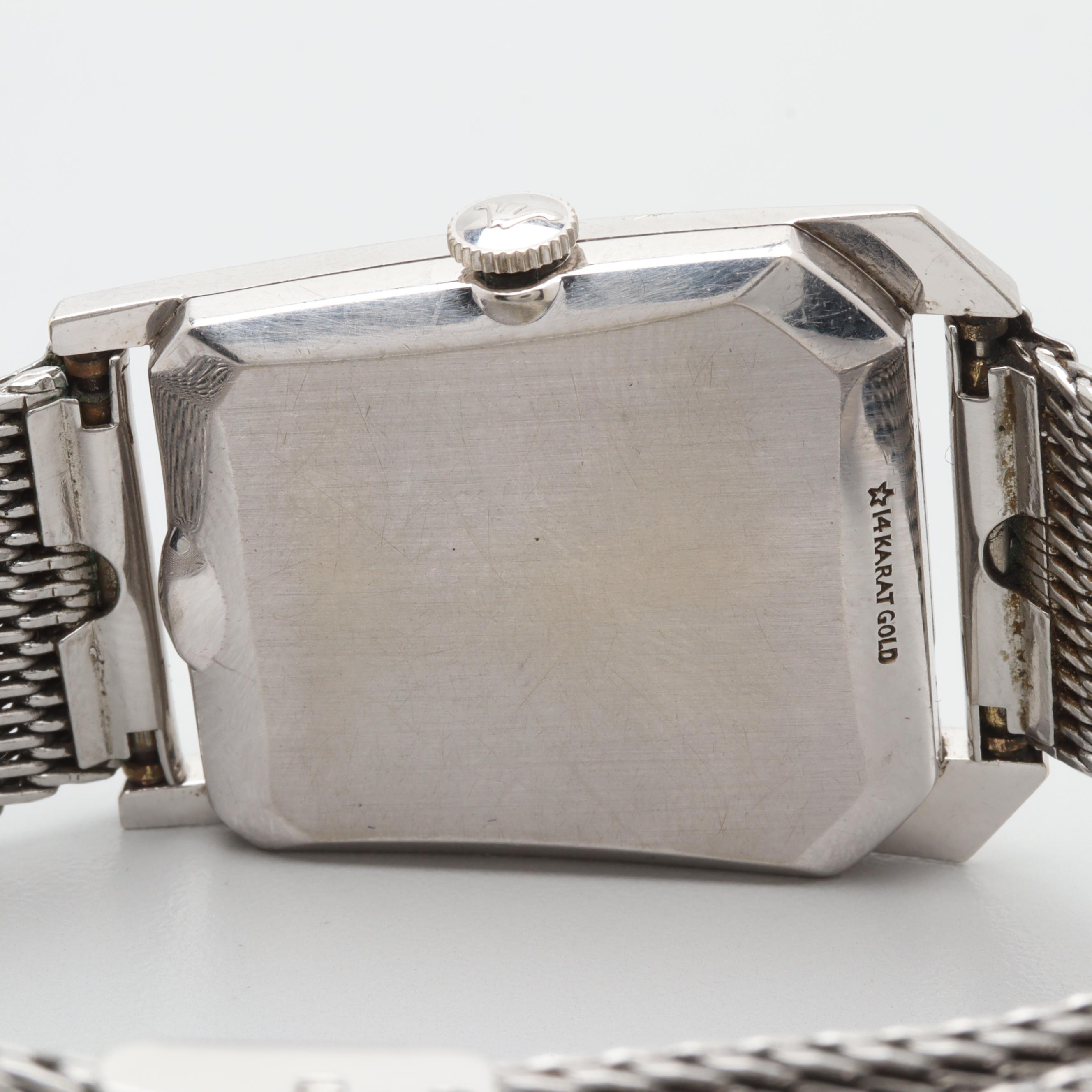 LeCoultre 14K White Gold Diamond Watch