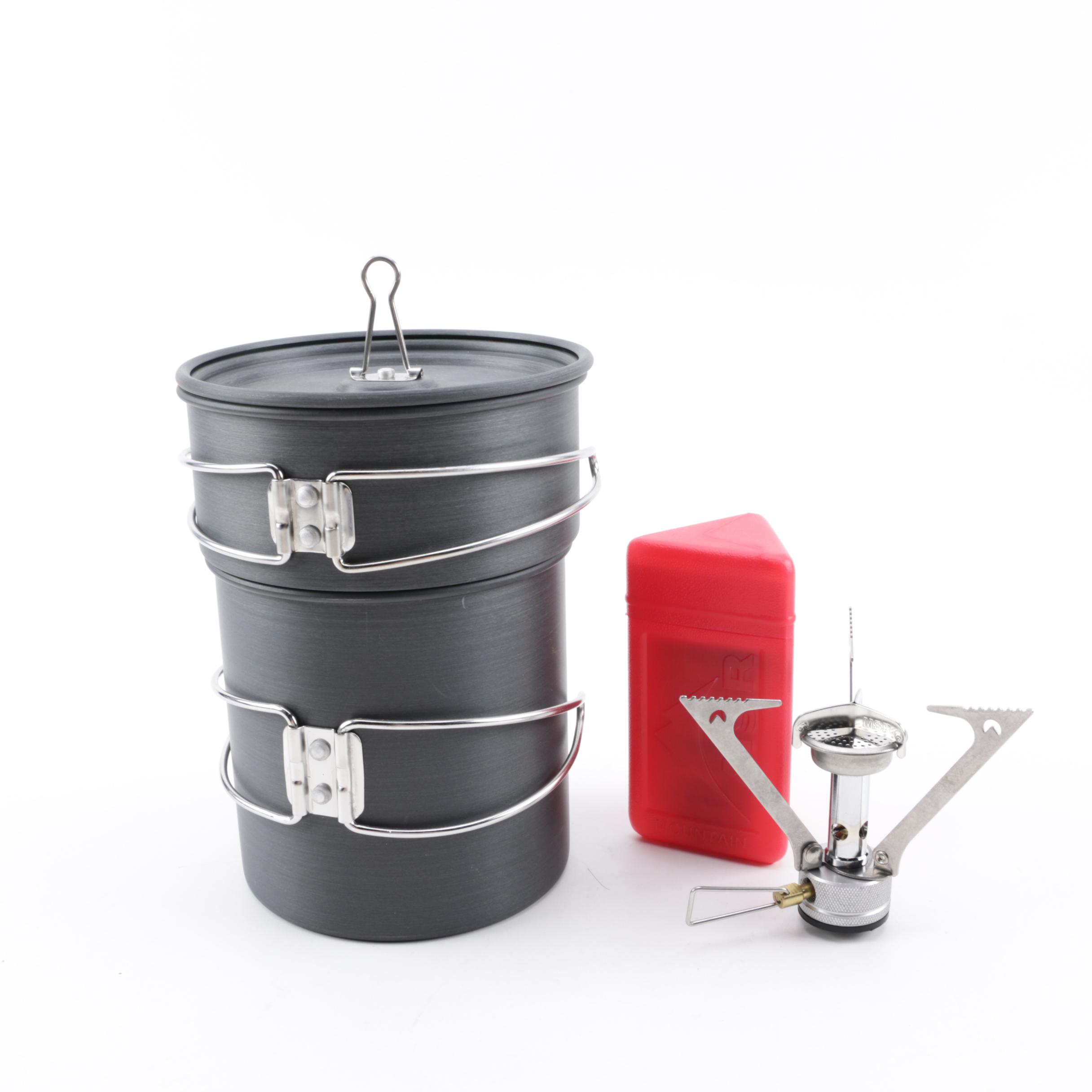 GSI Camping Cookware and MSR Pocket Rocket Stove