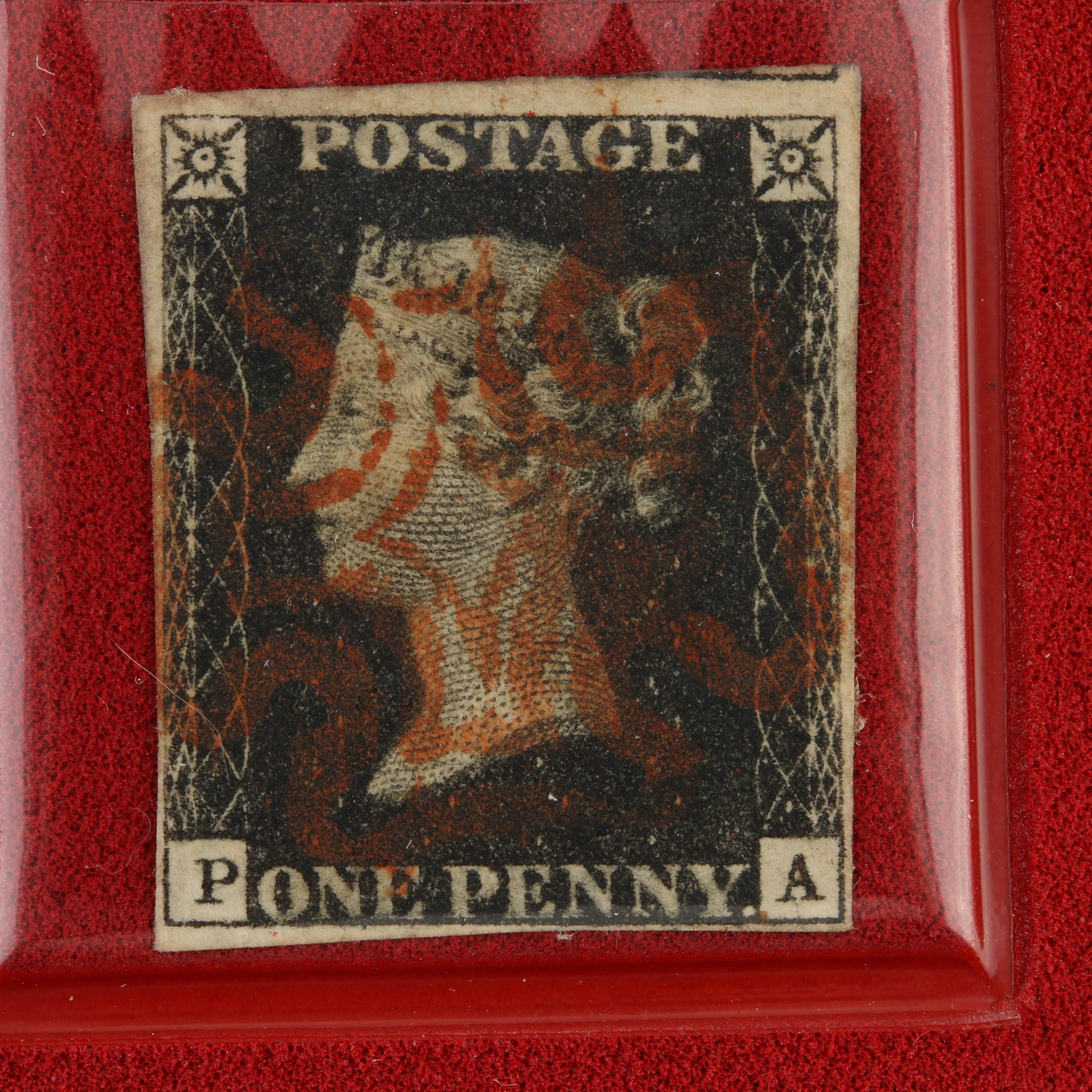 The "Penny Black" World's First Postage Stamp Set