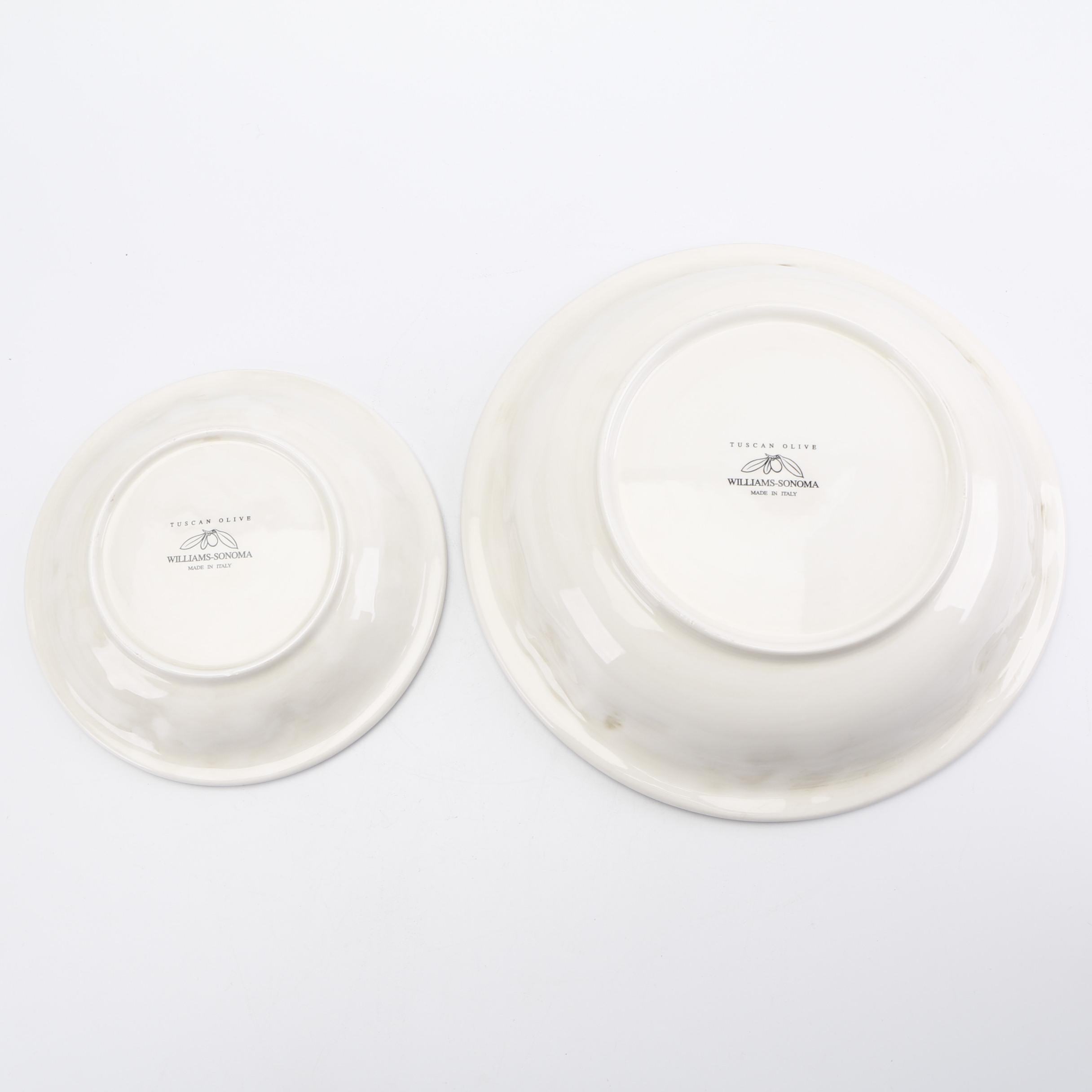 Williams-Sonoma "Tuscan Olive" Ceramic Dinnerware