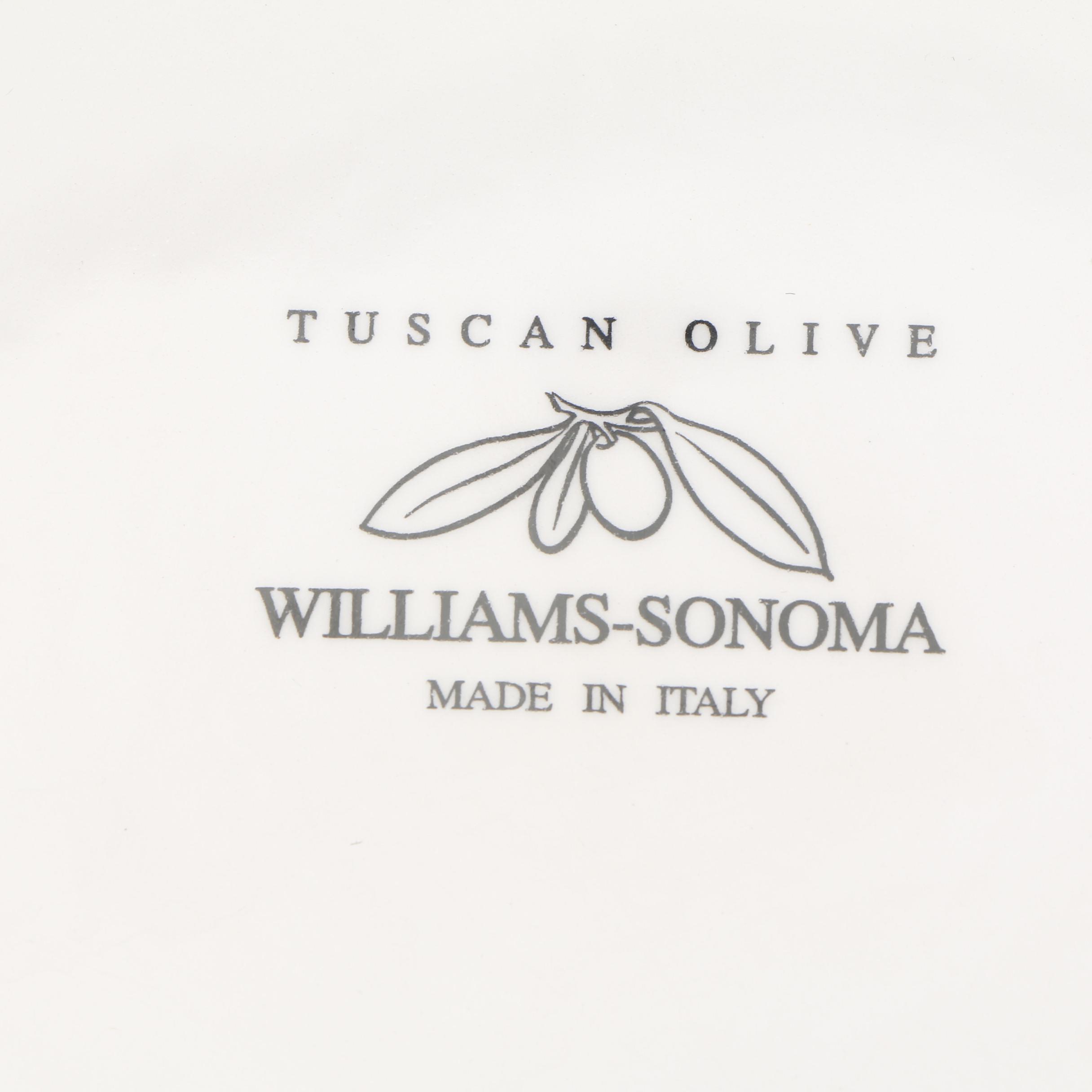 Williams-Sonoma "Tuscan Olive" Ceramic Dinnerware