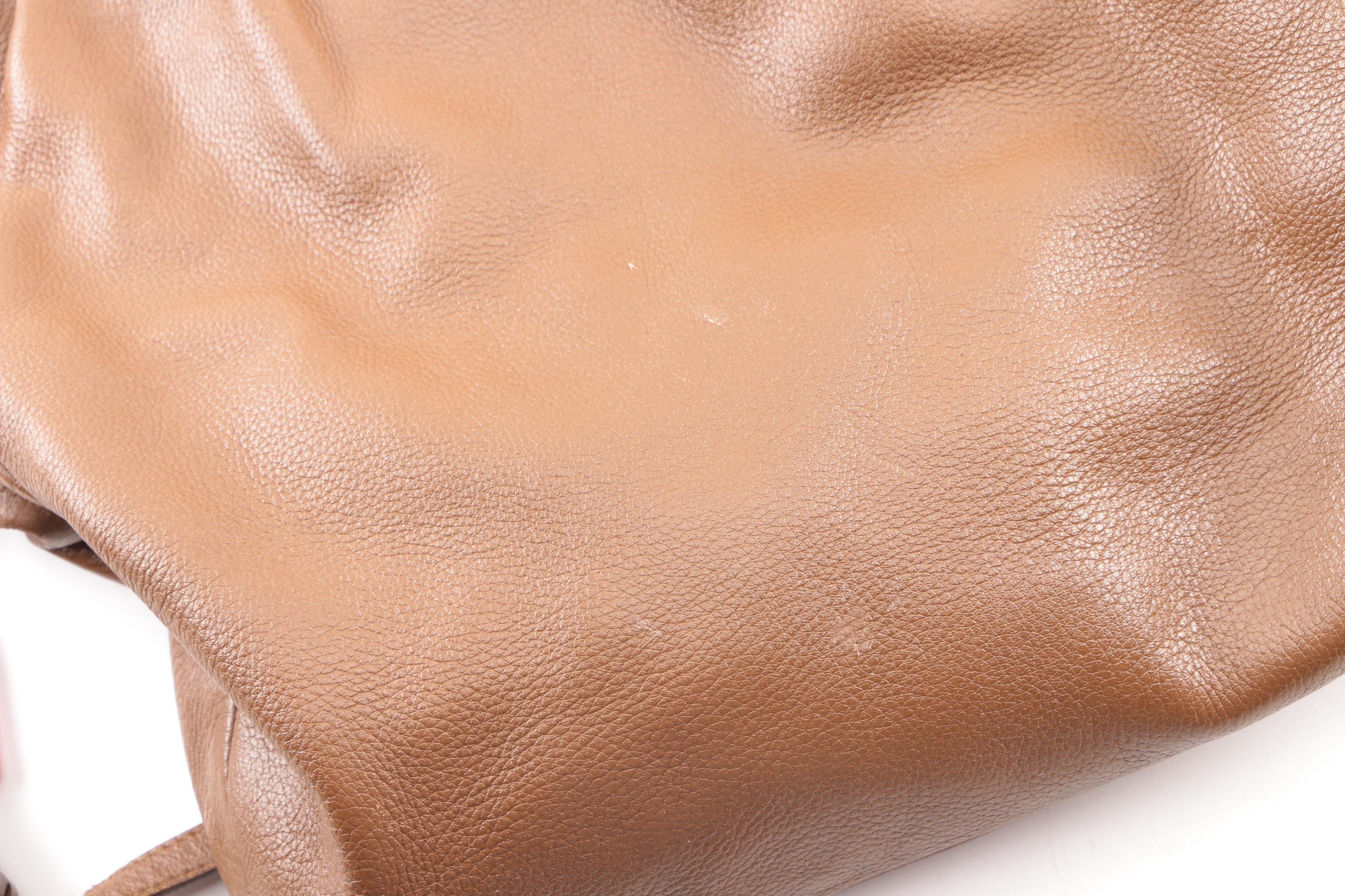 Prada Brown Leather Shoulder Satchel