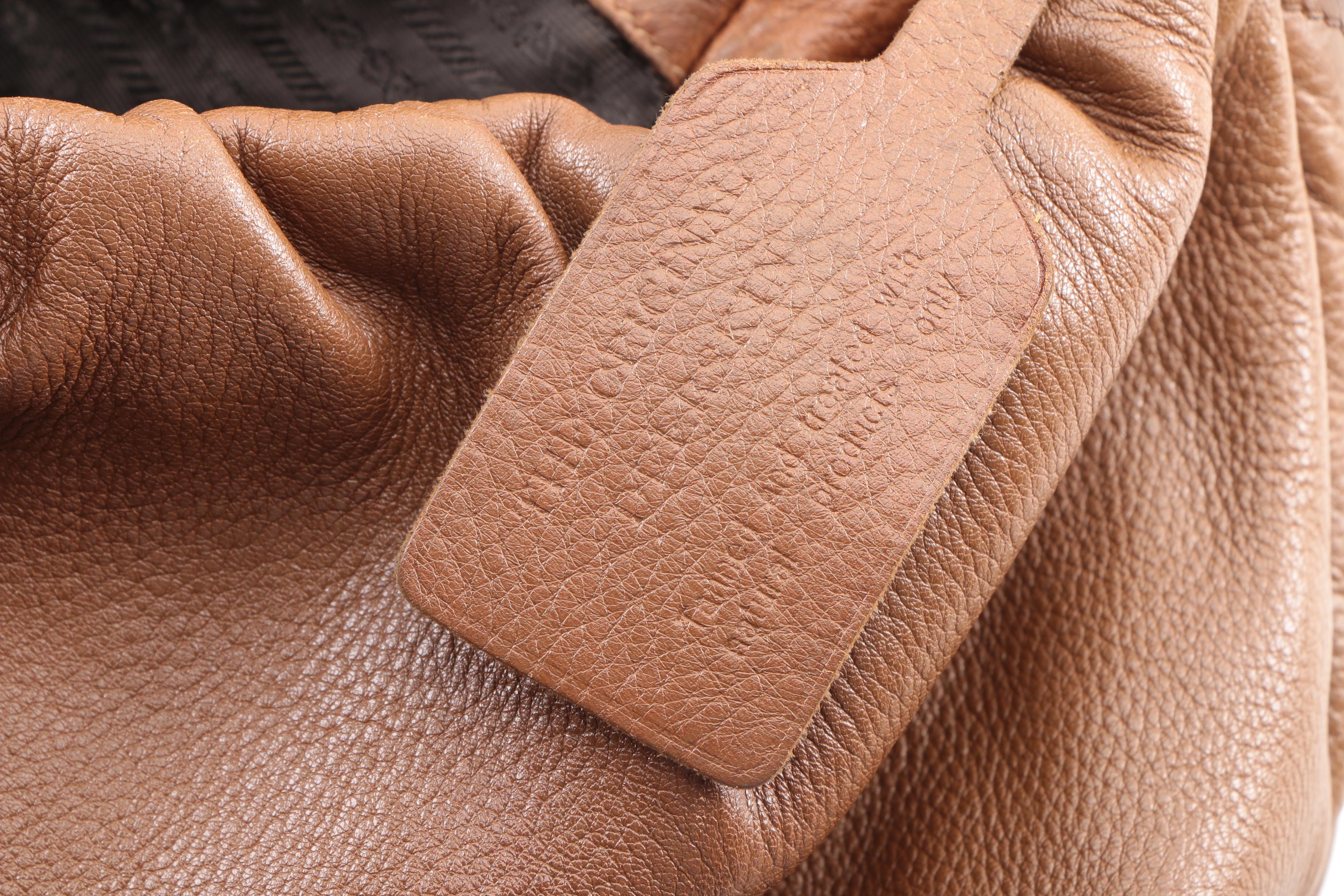 Prada Brown Leather Shoulder Satchel