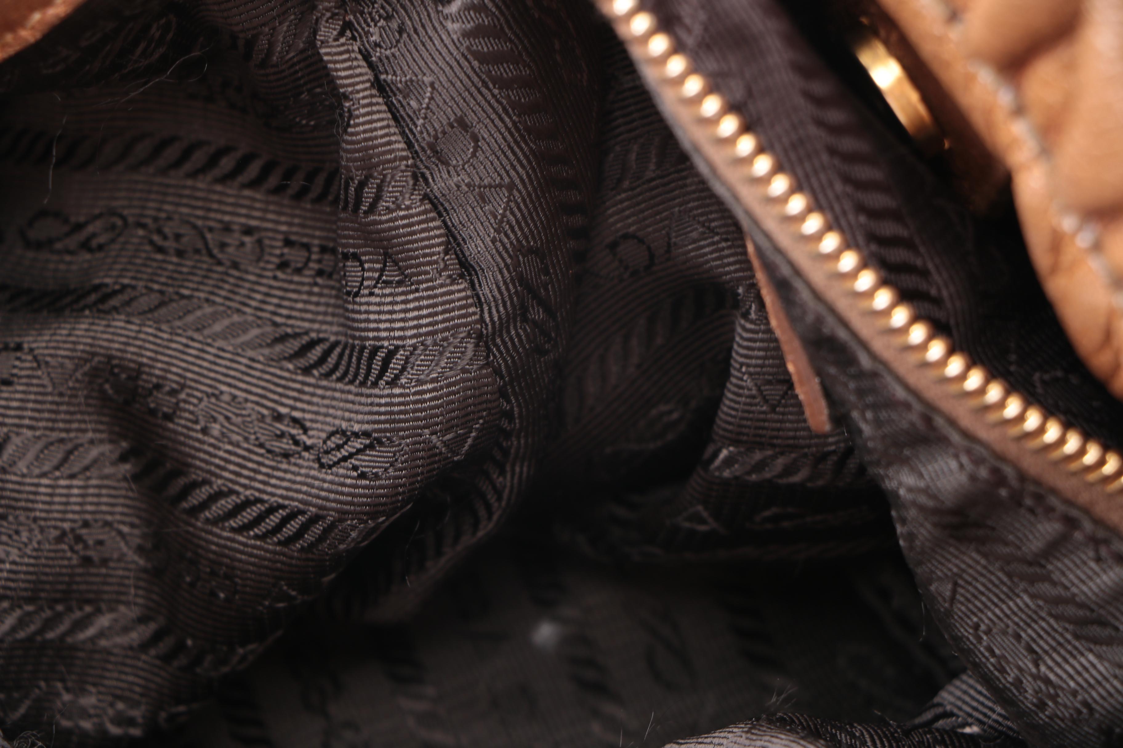 Prada Brown Leather Shoulder Satchel