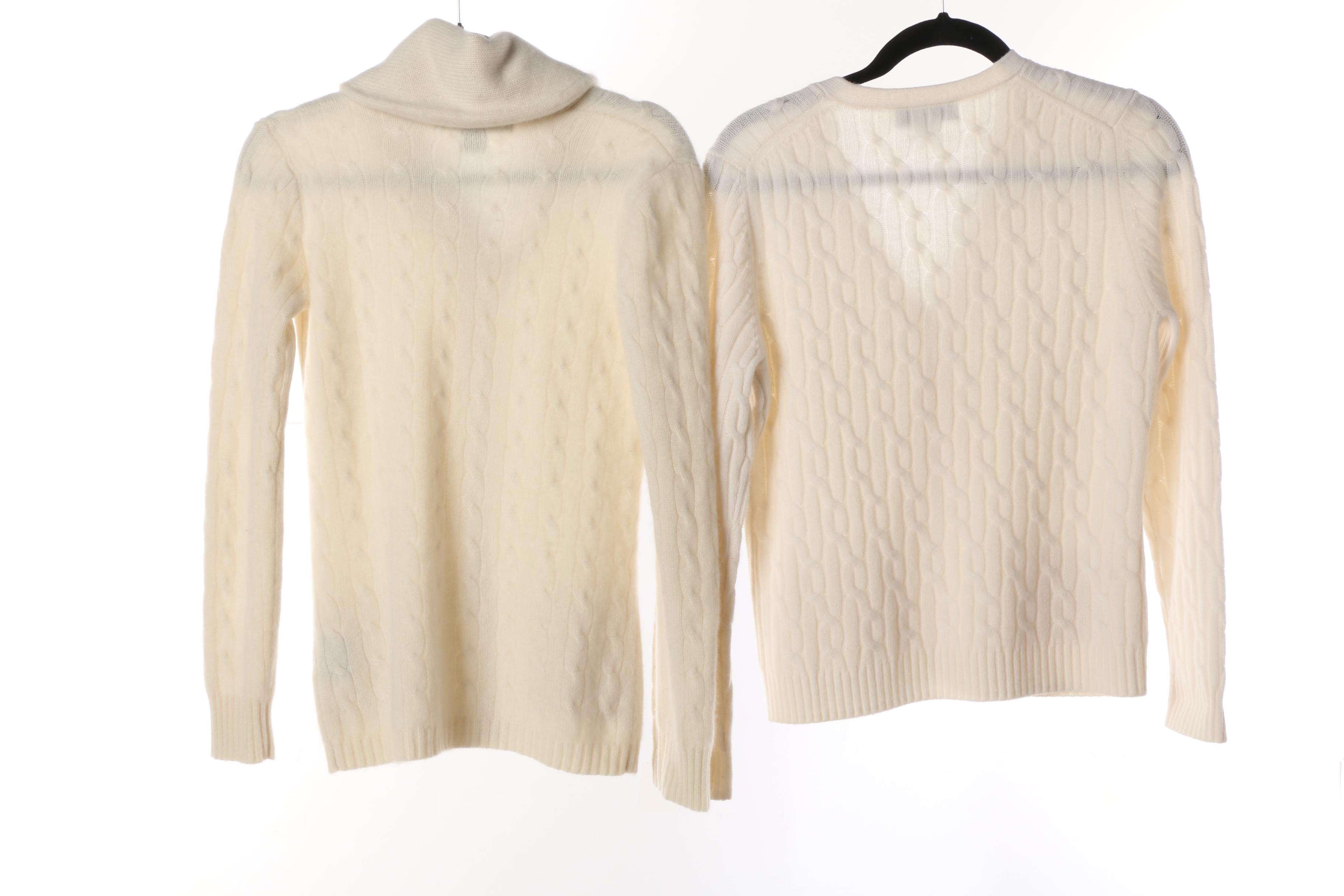 Women's Cashmere and Wool Sweaters and Cardigans Including Brooks Brothers