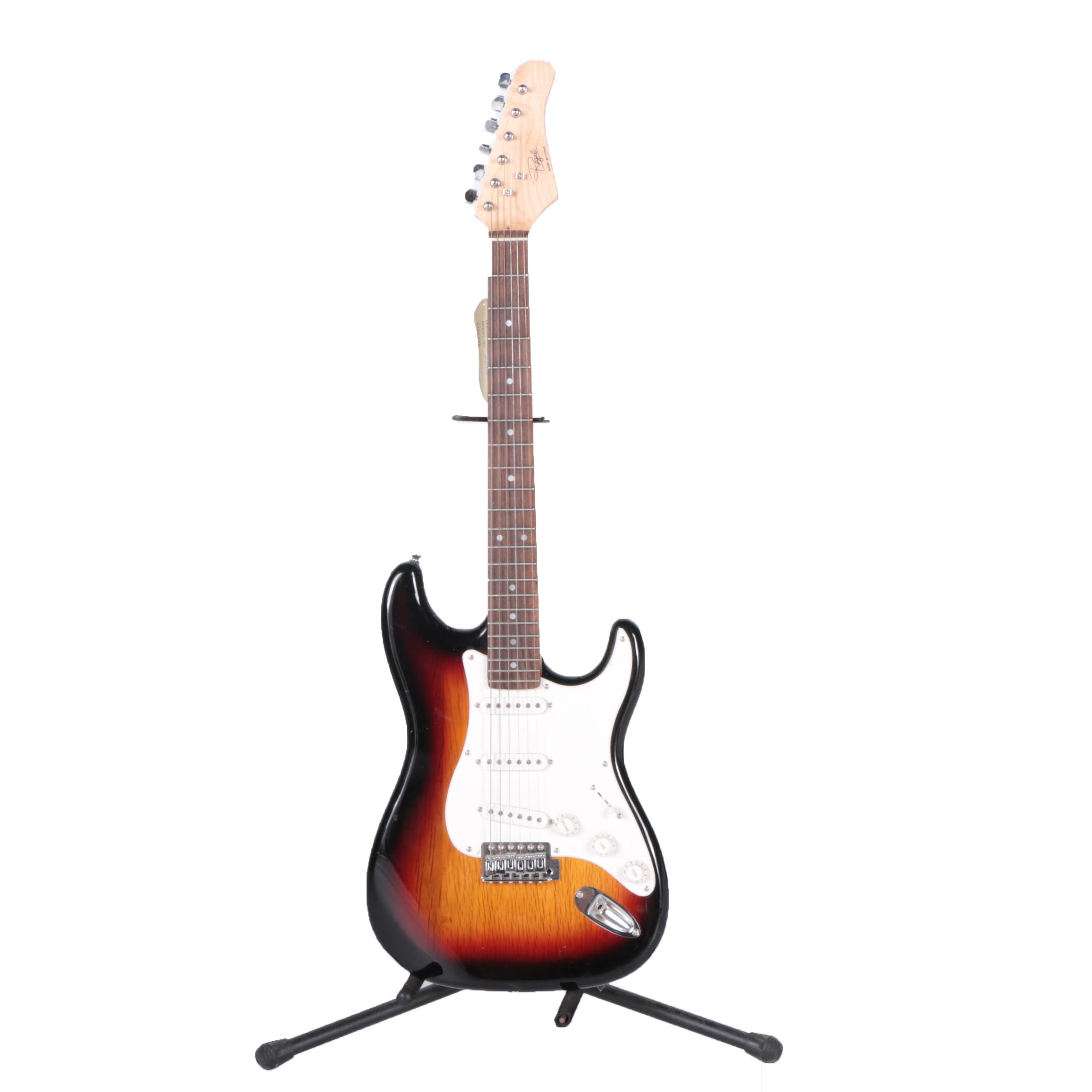 Regal Strat Style Solid Body Electric Guitar