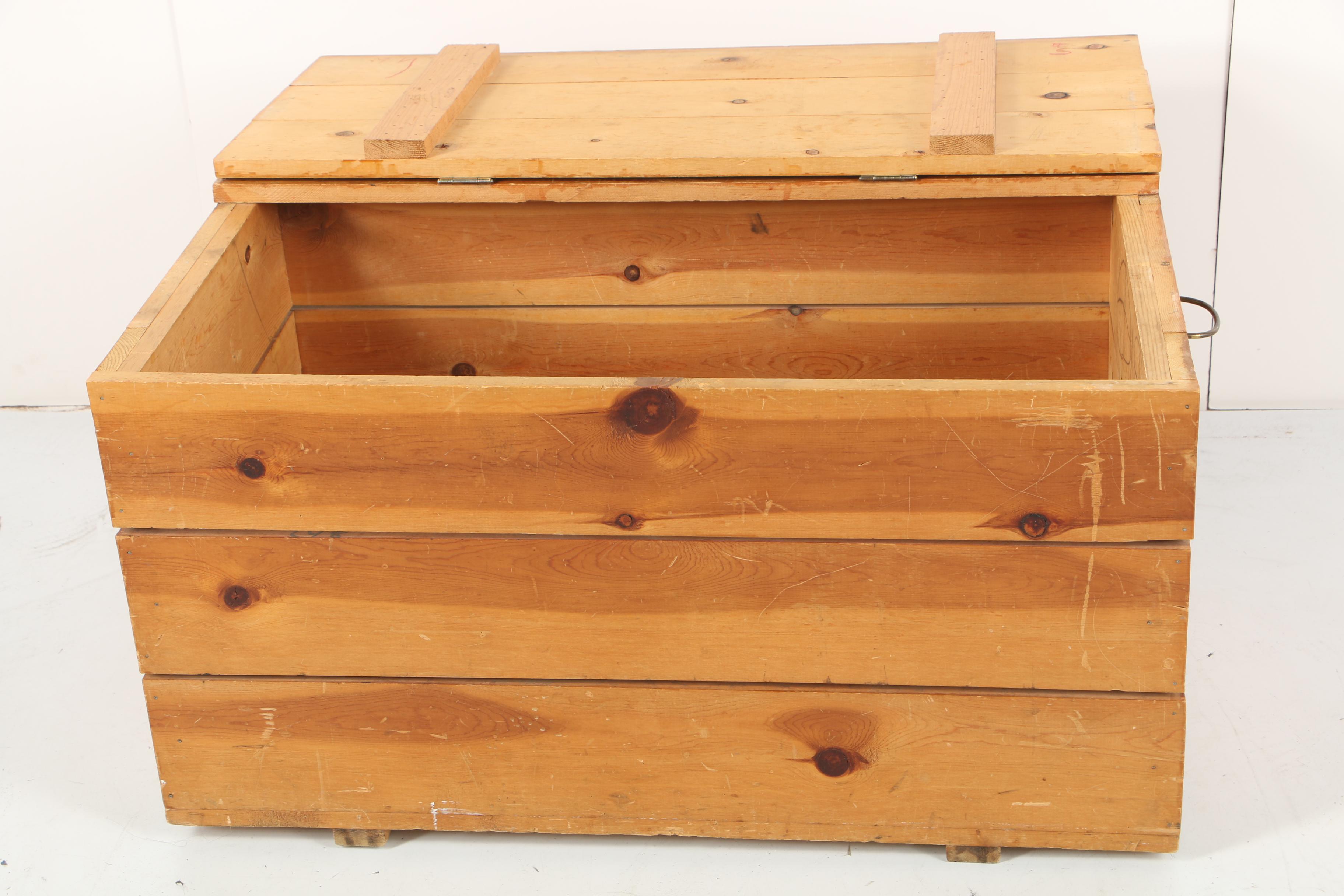Vintage Pine Storage Chest
