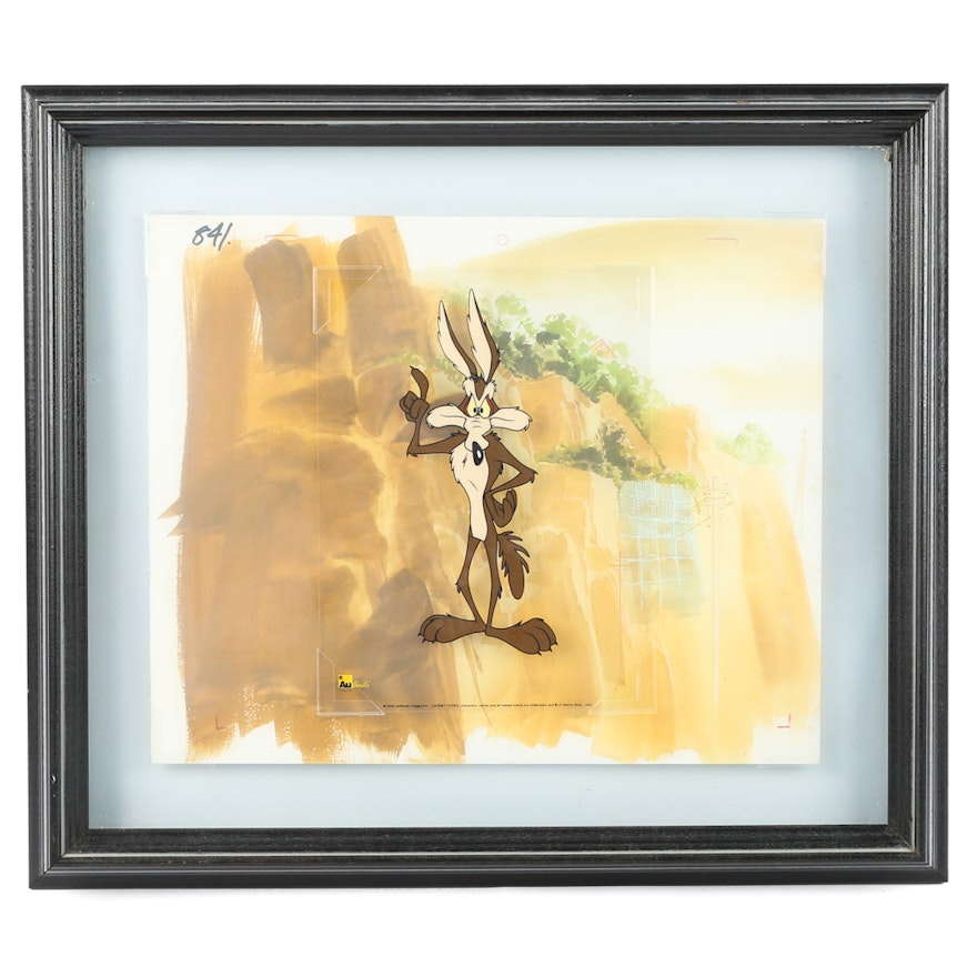 Wile E. Coyote II Warner Bros Sericel Animation Art