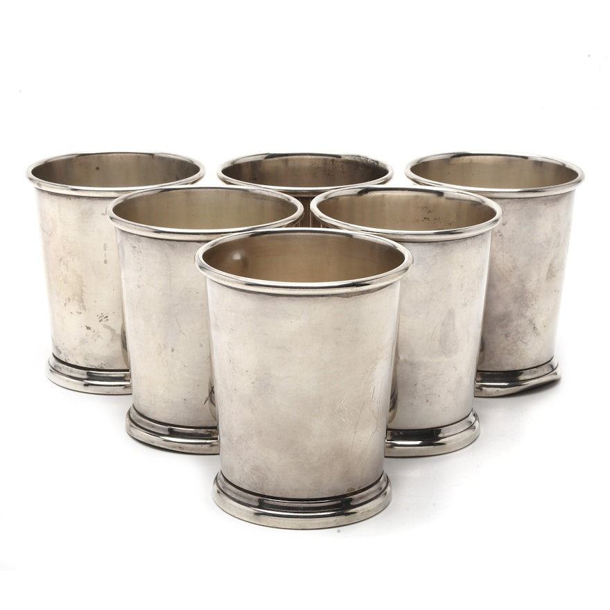 Preisner Silver Co. Sterling Silver Mint Julep Cup Set