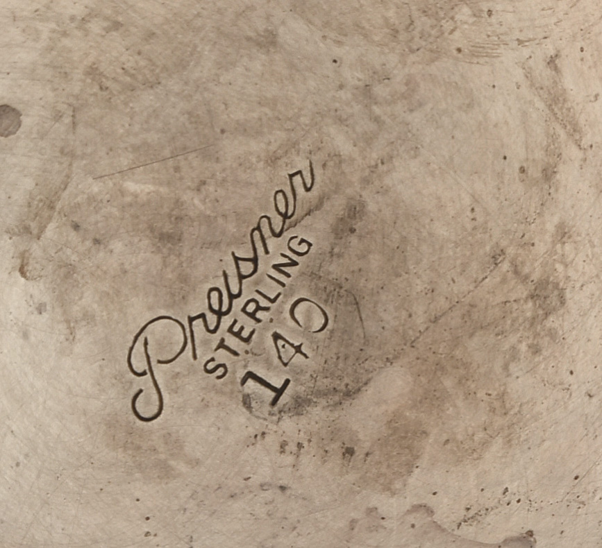 Preisner Silver Co. Sterling Silver Mint Julep Cup Set