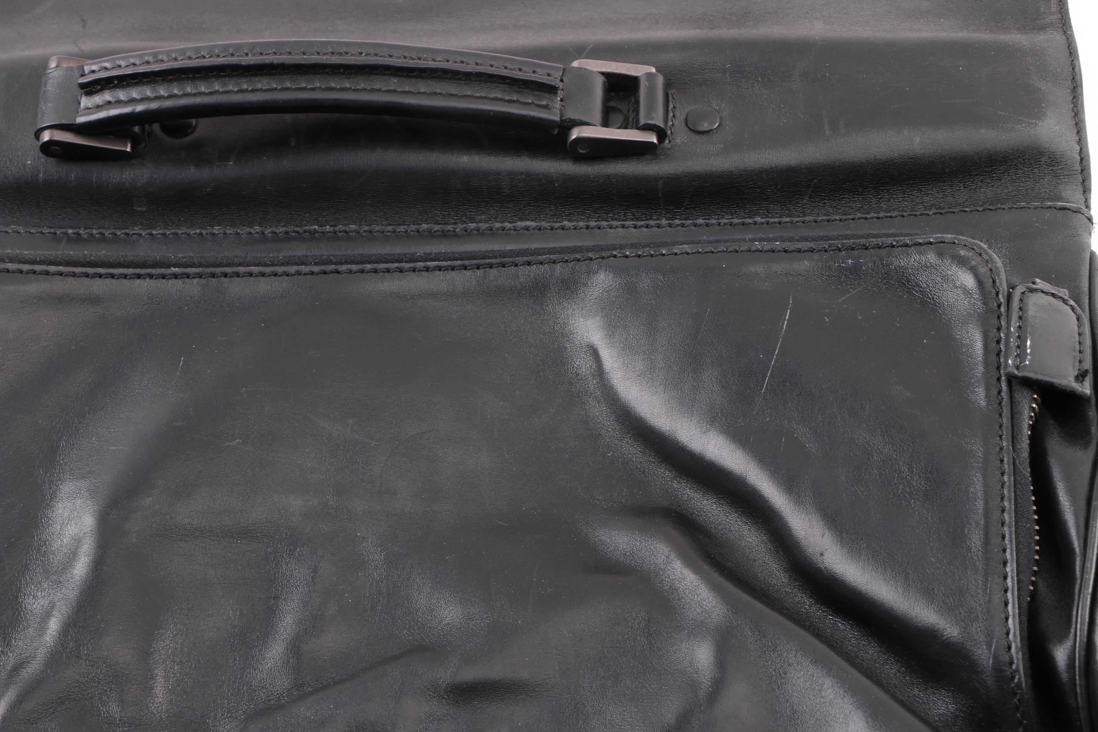 Prada Black Leather Briefcase