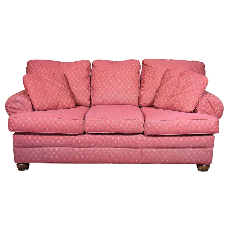 Taylor King Upholstered Sofa With Accent Pillows