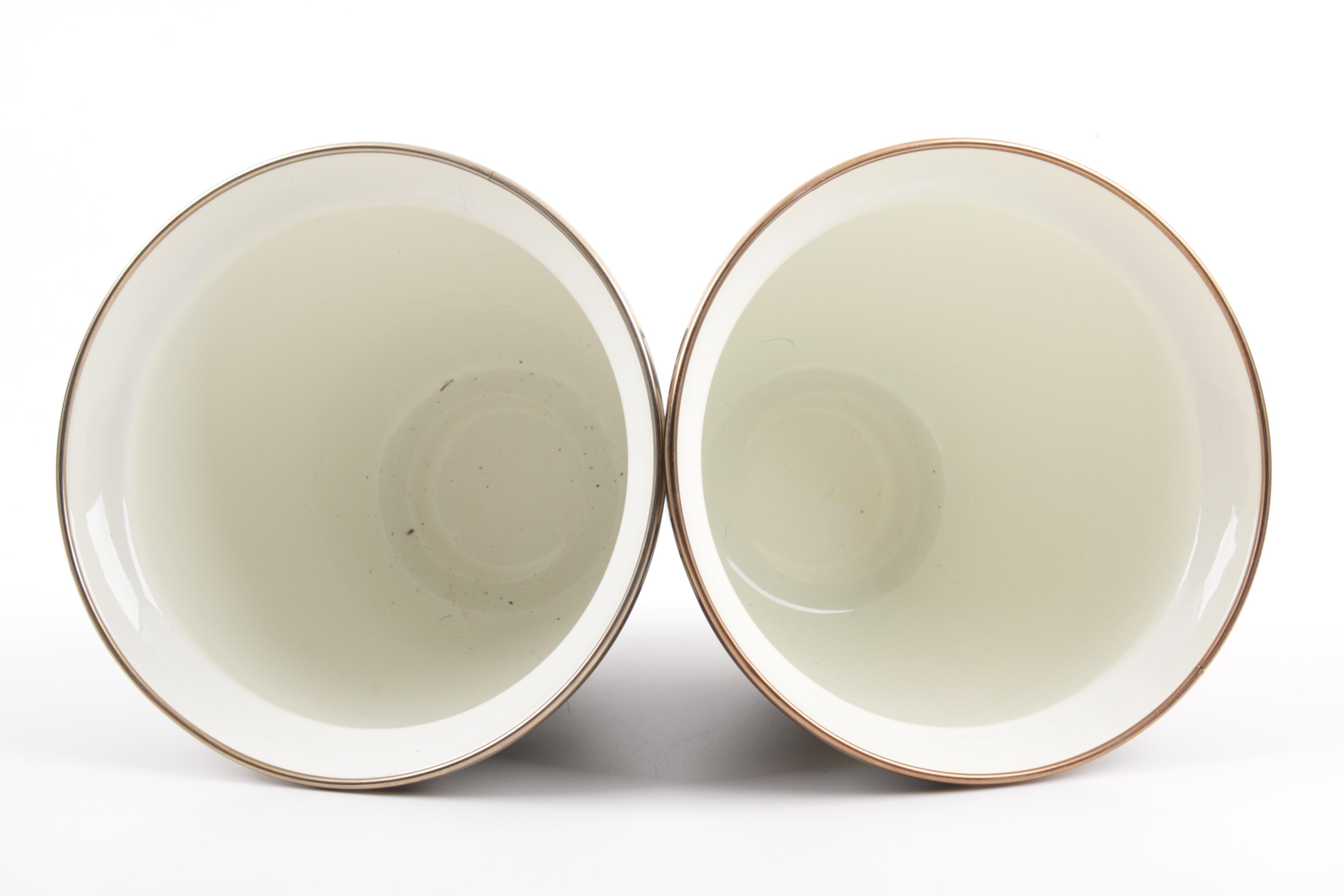 MacKenzie-Childs "Courtly Check" Compote and Planters