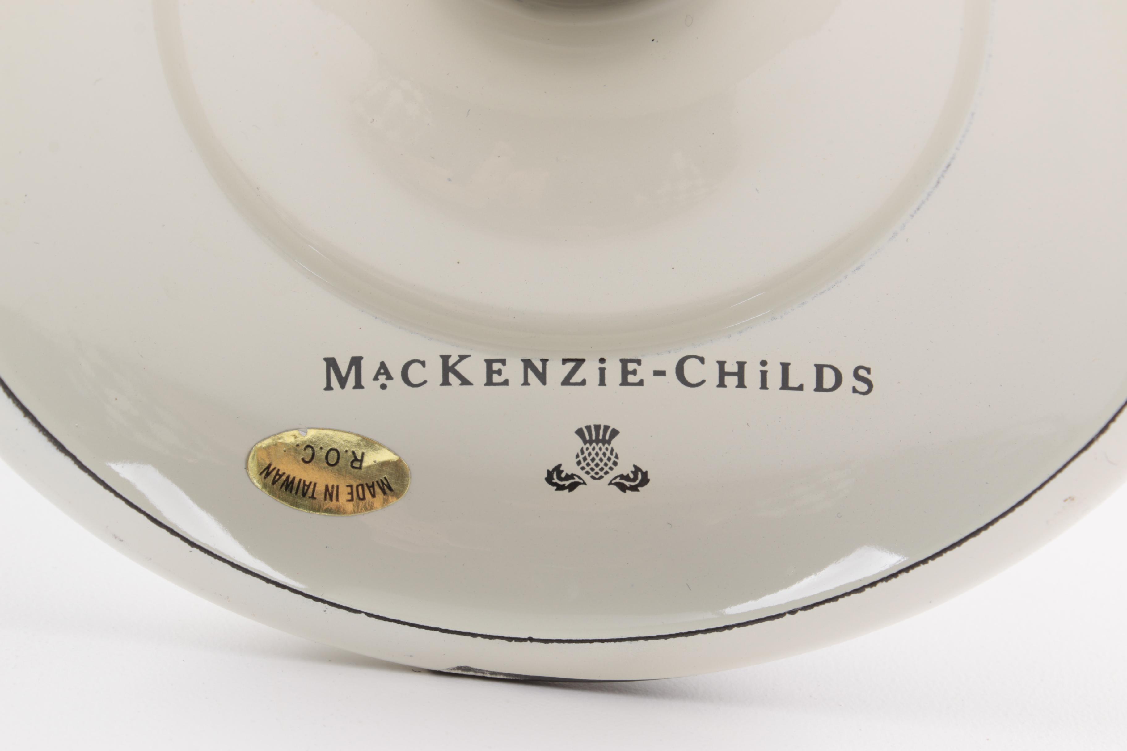 MacKenzie-Childs "Courtly Check" Compote and Planters