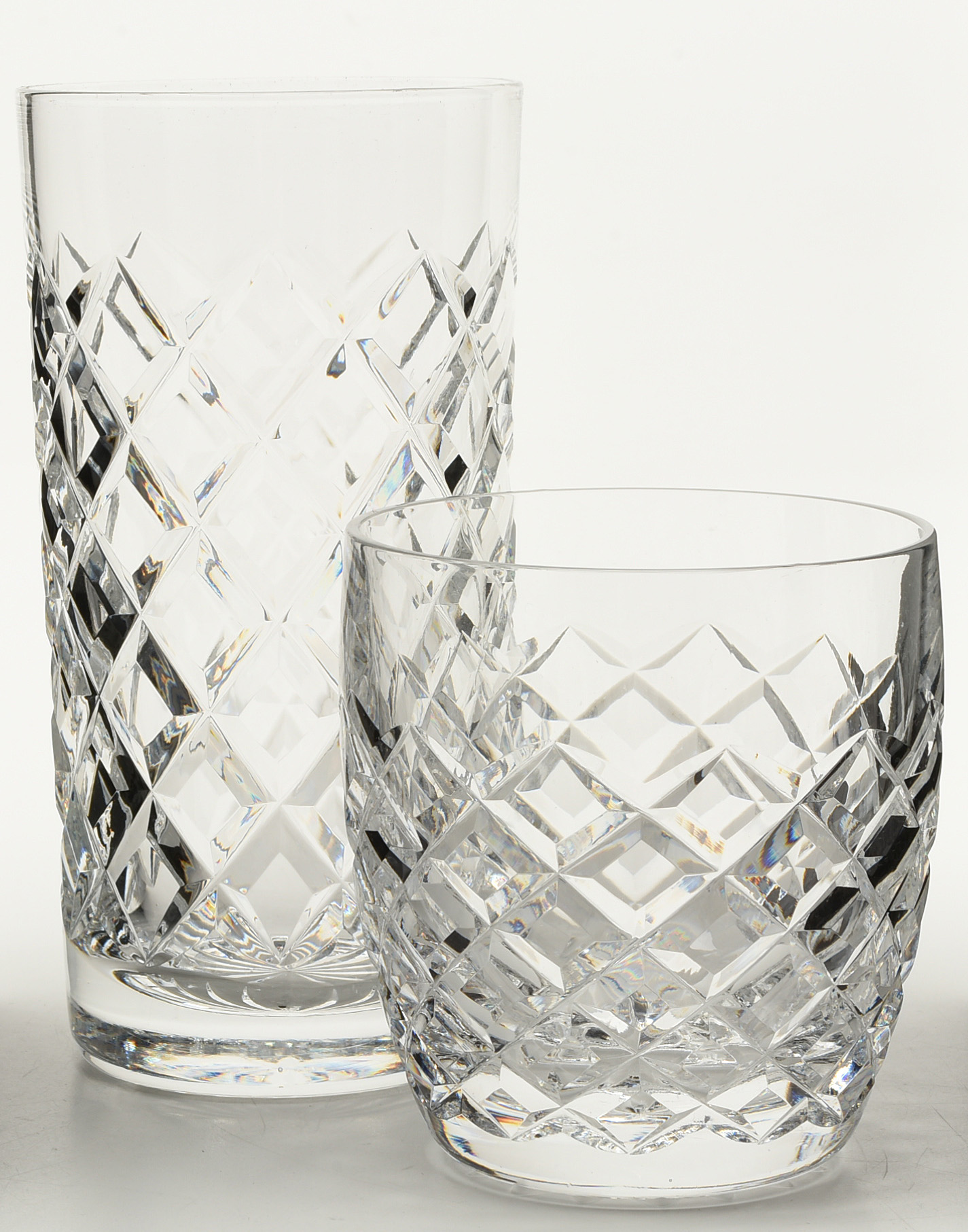Waterford Crystal "Powerscourt" Old Fashion and Highball Glasses