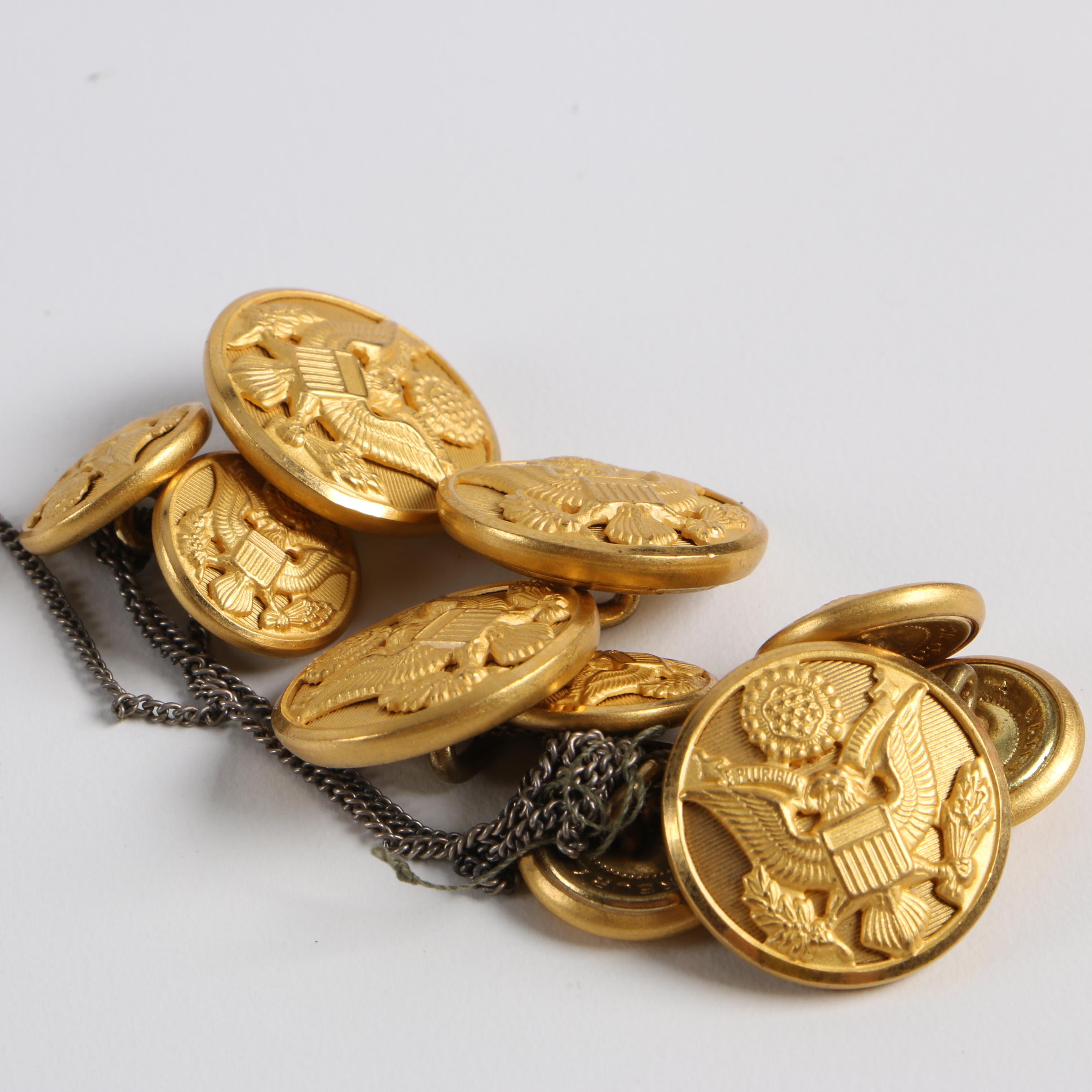 U.S. Military Great Seal and Waterbury Company Navy Buttons