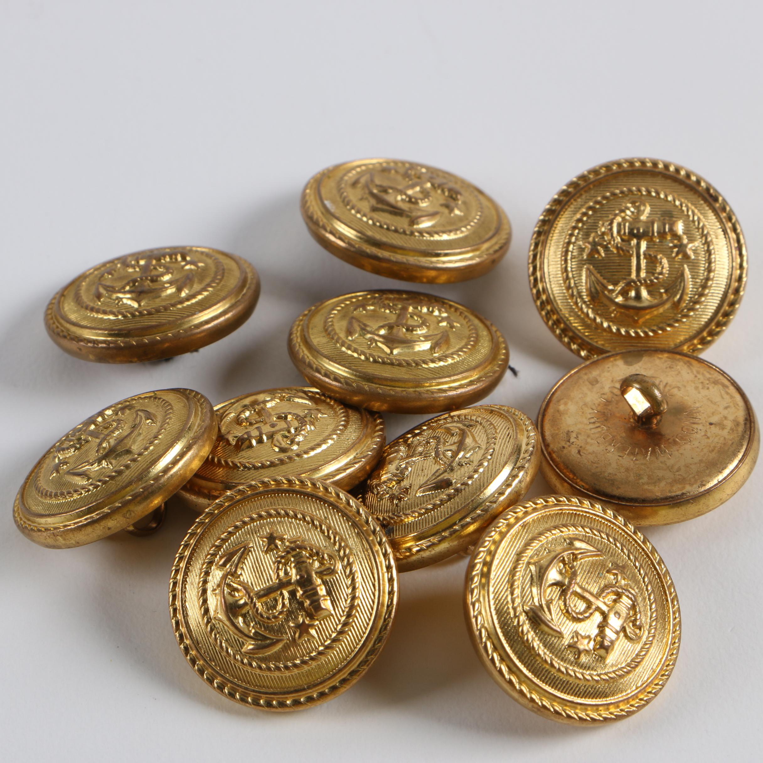 U.S. Military Great Seal and Waterbury Company Navy Buttons