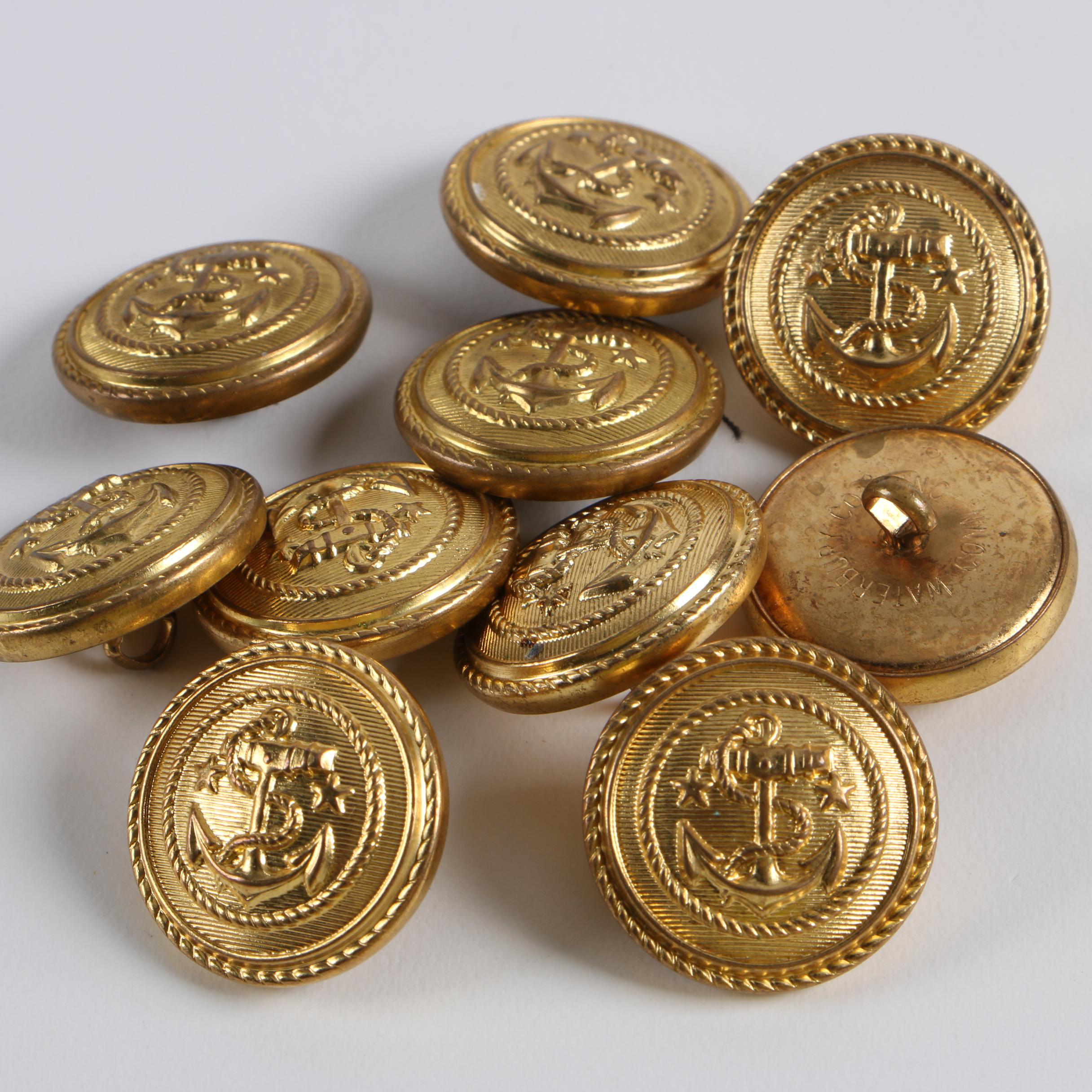 U.S. Military Great Seal and Waterbury Company Navy Buttons