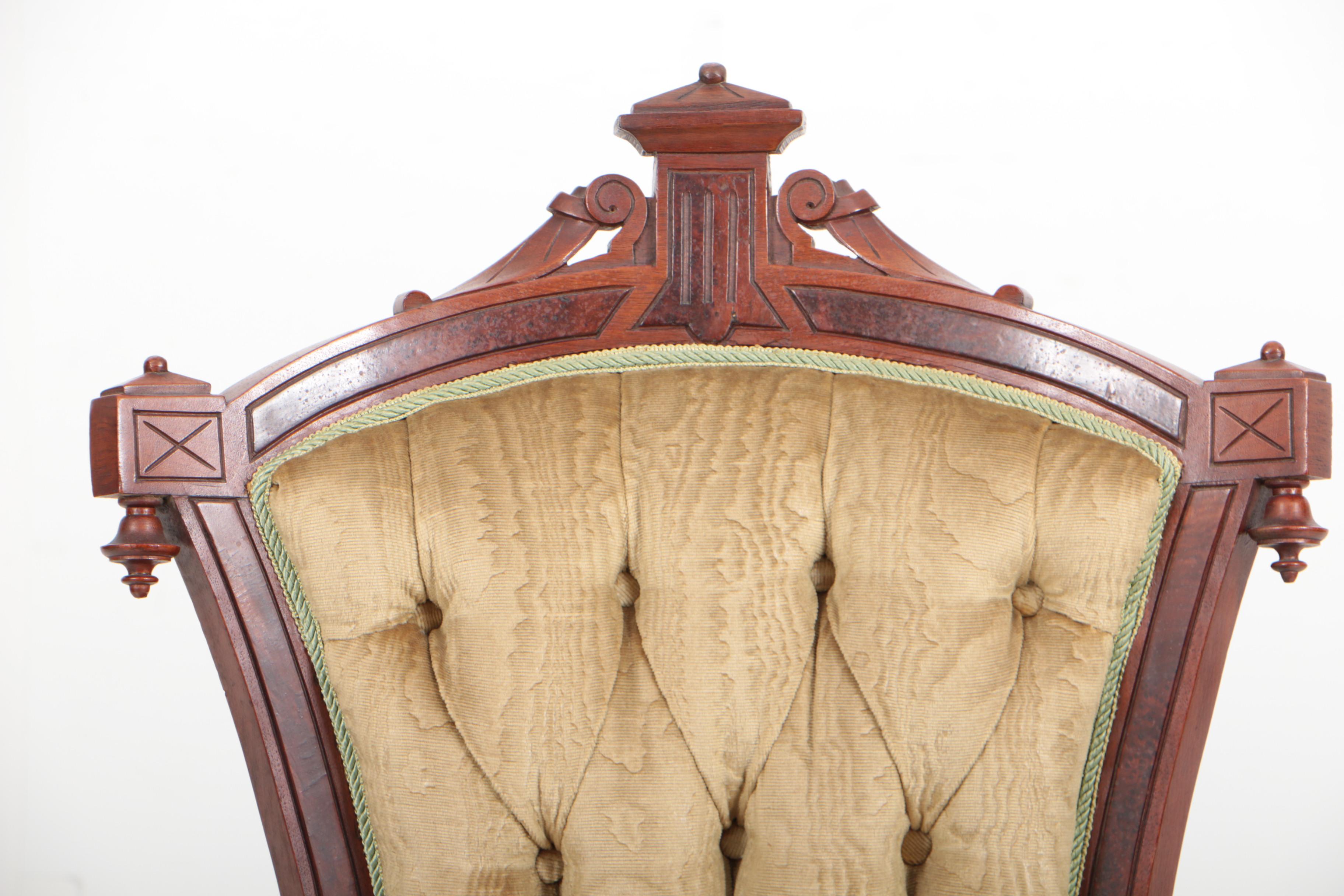 Victorian Walnut Five-Piece Salon Suite, Circa 1880