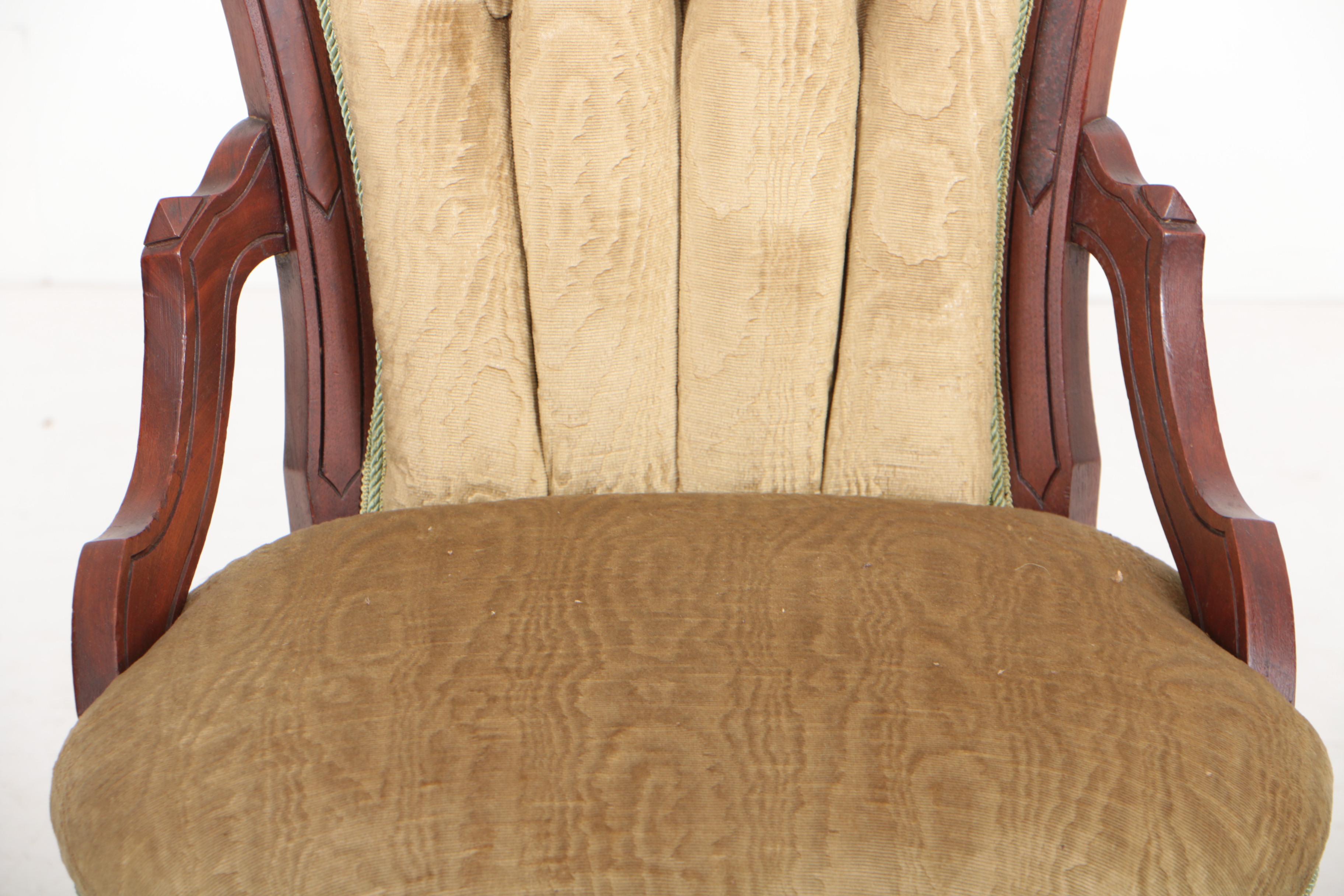 Victorian Walnut Five-Piece Salon Suite, Circa 1880