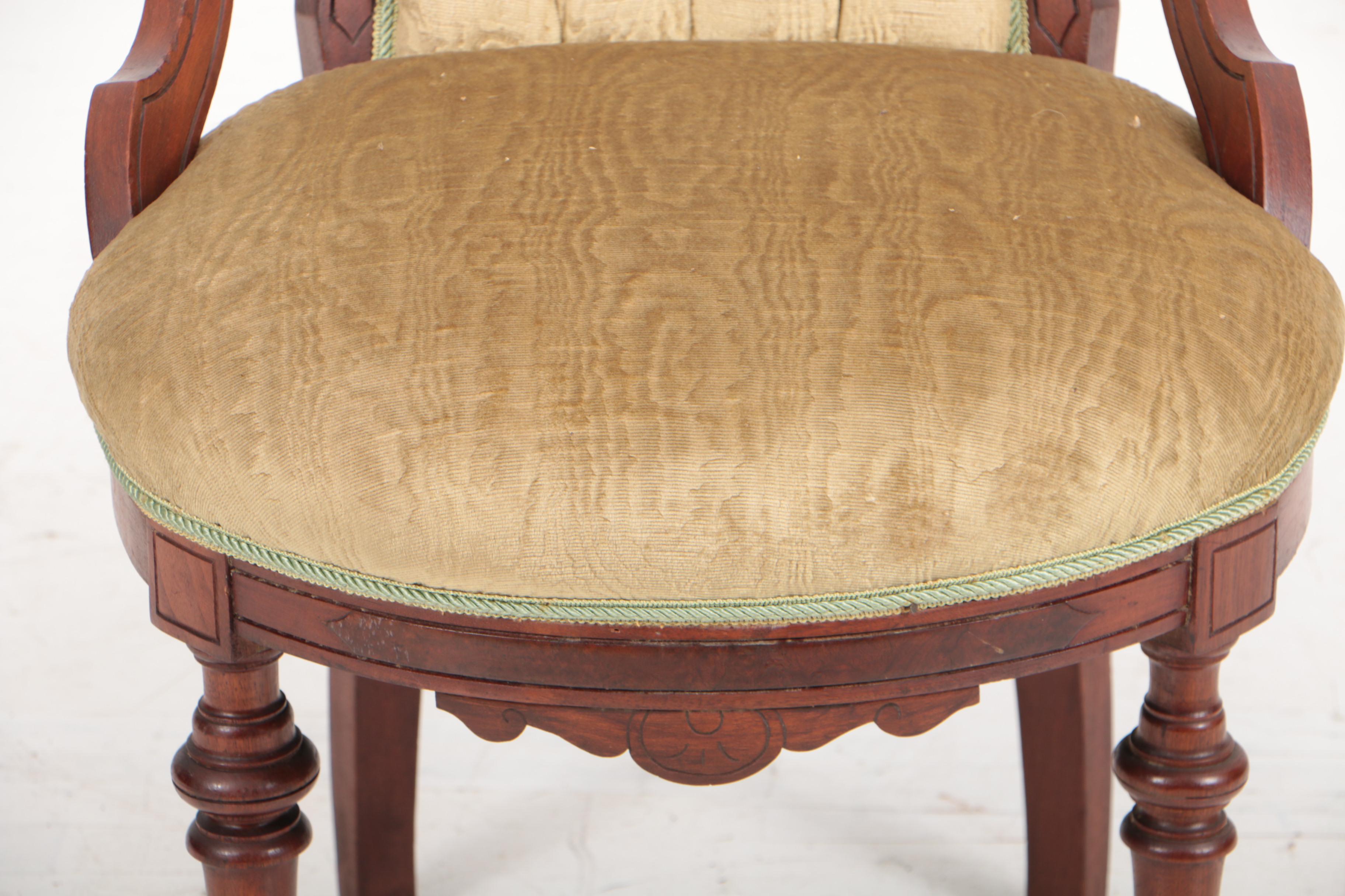 Victorian Walnut Five-Piece Salon Suite, Circa 1880