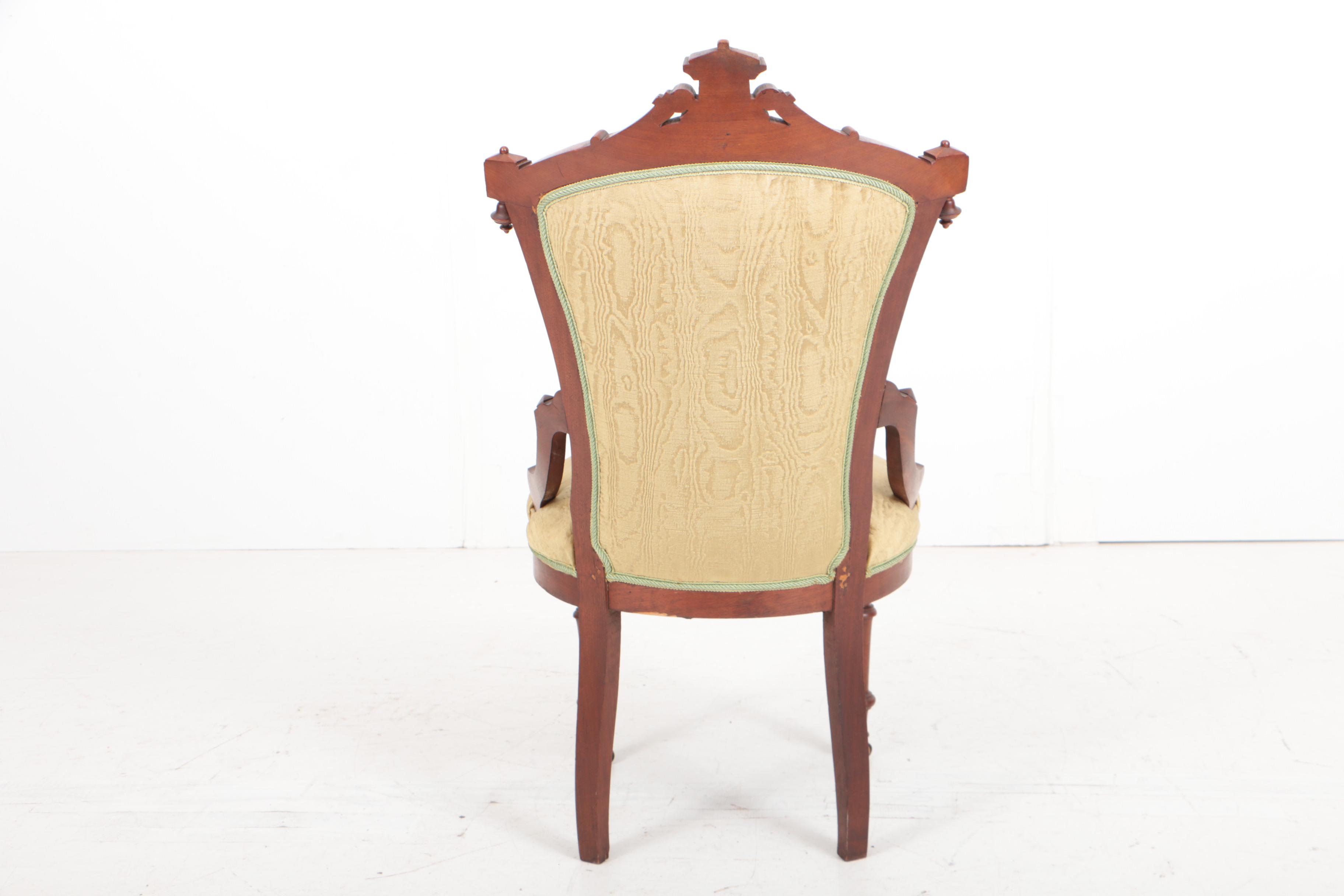 Victorian Walnut Five-Piece Salon Suite, Circa 1880