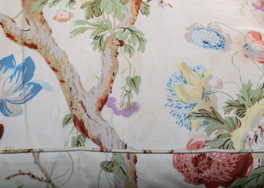 Rolled Arm Club Chair with English Chintz Upholstery