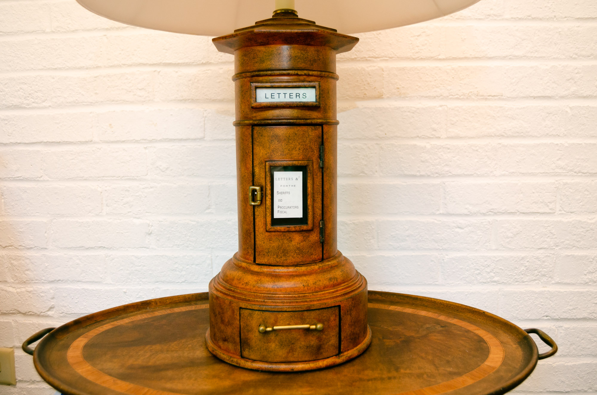 Vintage Letter Box Thematic Table Lamp