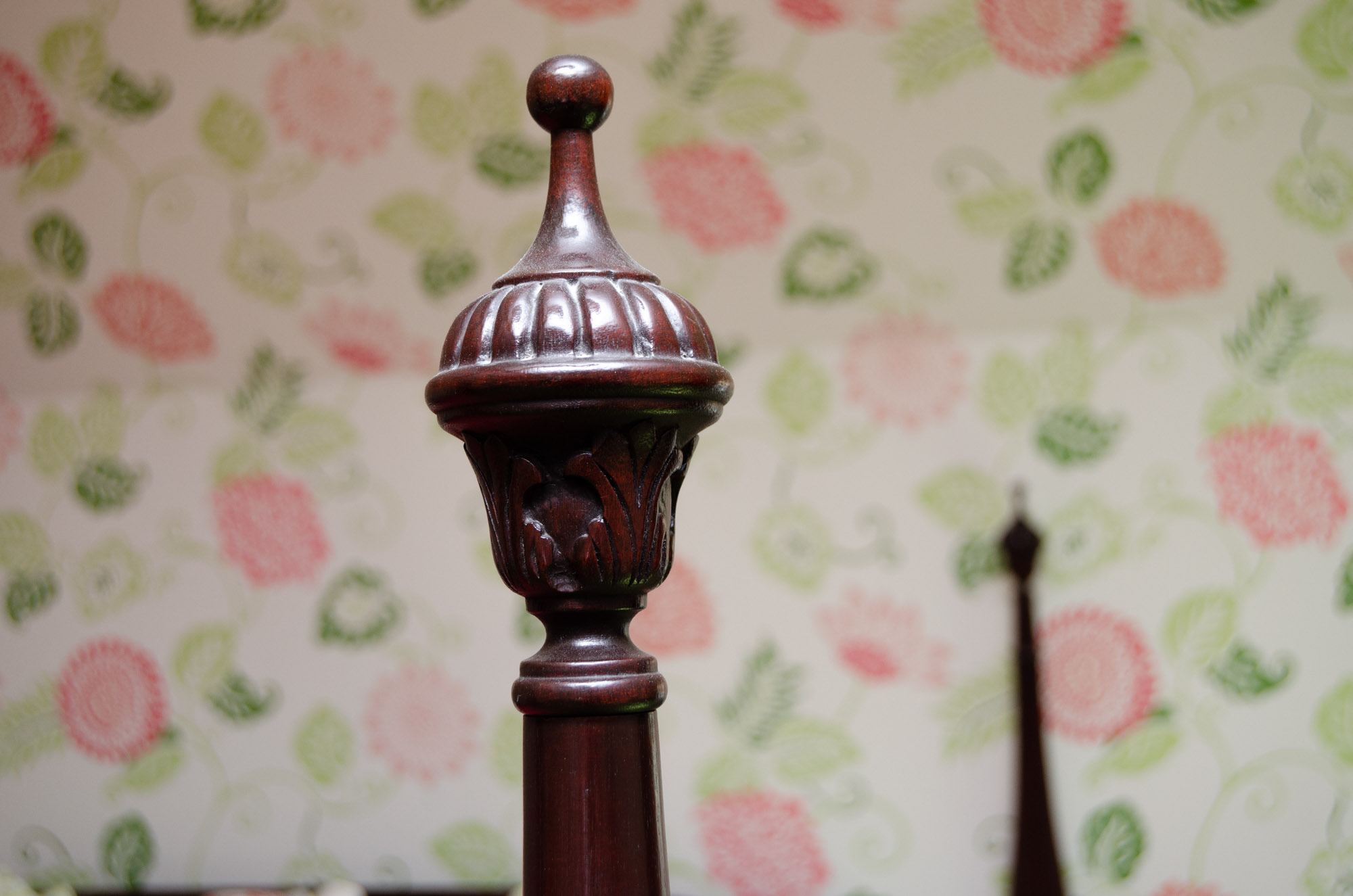 Vintage King Size Four Poster Bed Frame by Harden and Tempur-Pedic Mattress