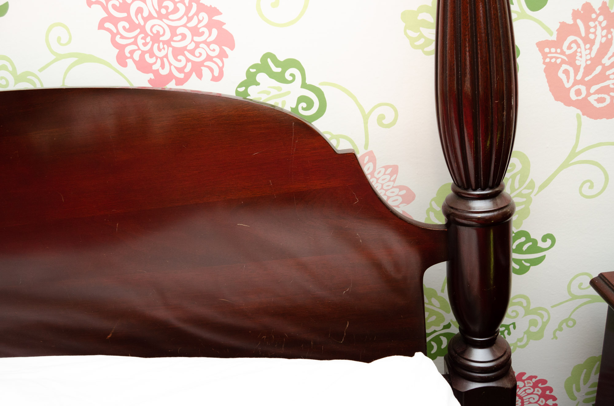 Vintage King Size Four Poster Bed Frame by Harden and Tempur-Pedic Mattress