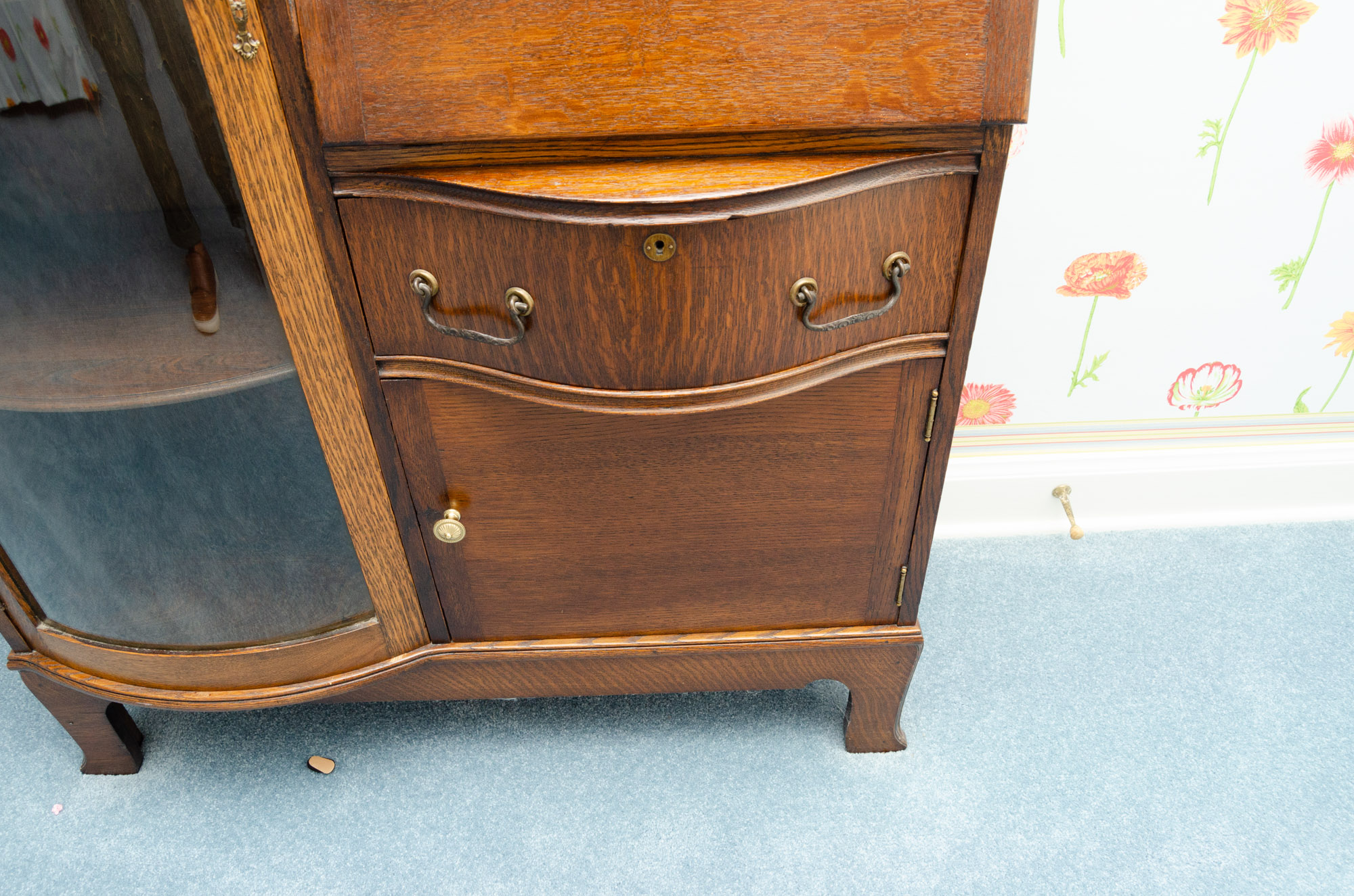 Antique Side-by-Side Bookcase Secretary