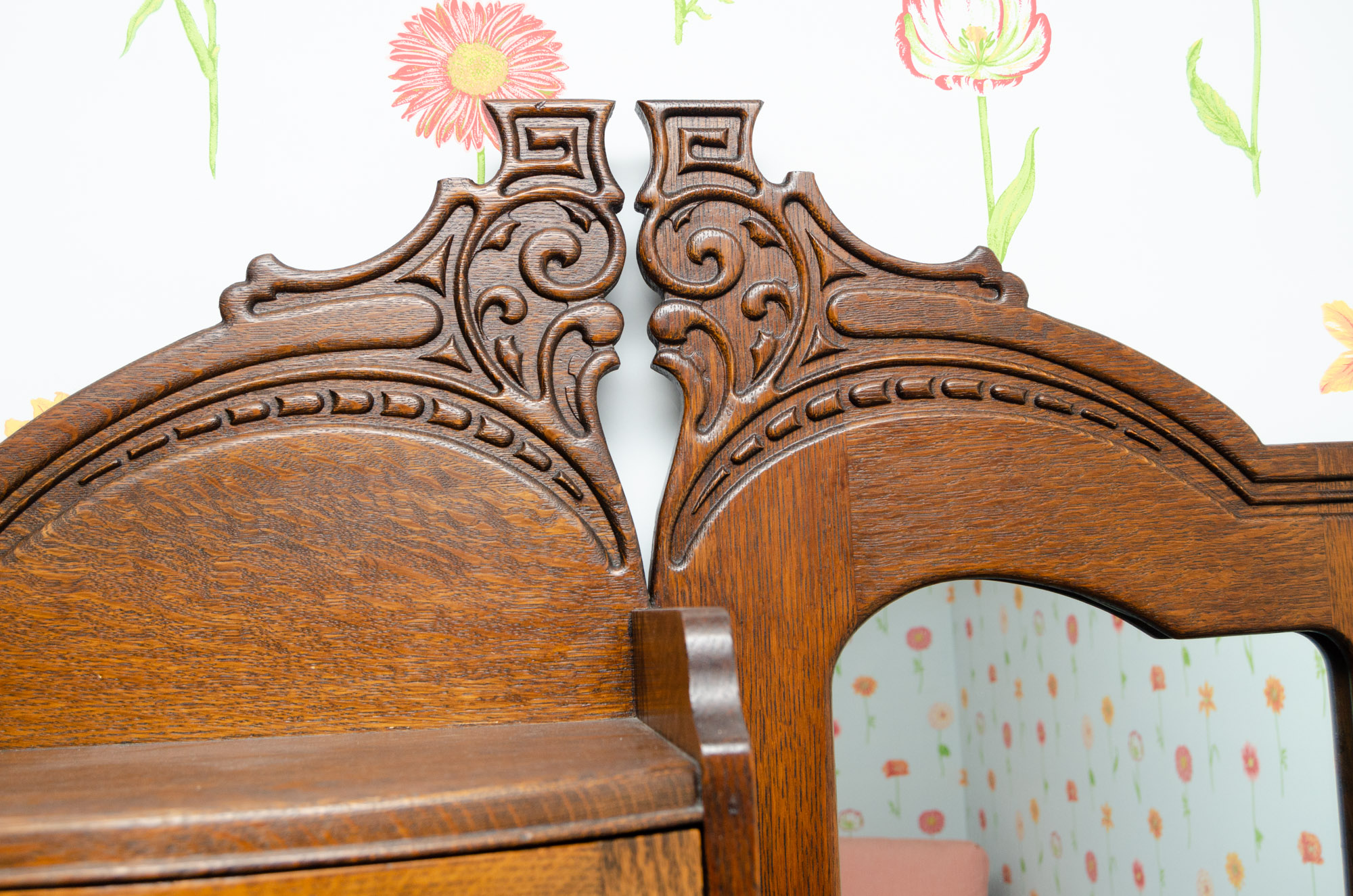 Antique Side-by-Side Bookcase Secretary