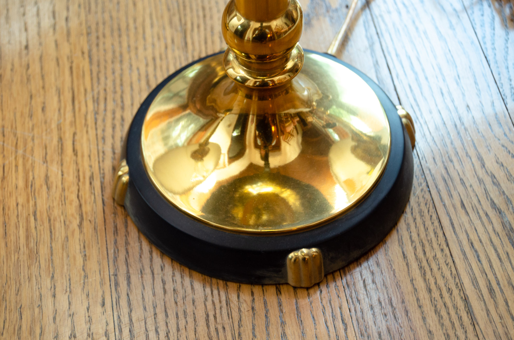 Four Brass Table Lamps Including Robert Abbey