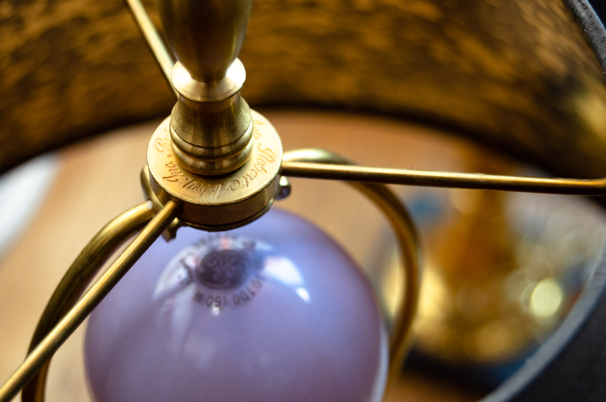 Four Brass Table Lamps Including Robert Abbey