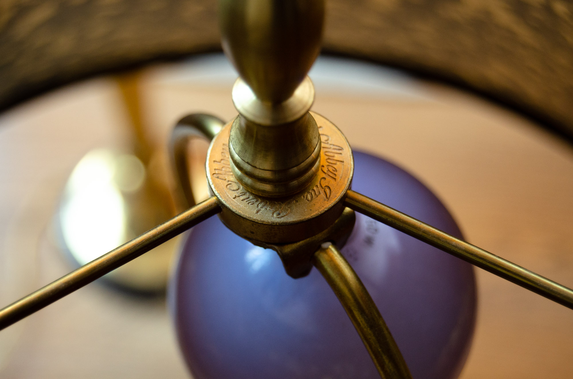 Four Brass Table Lamps Including Robert Abbey