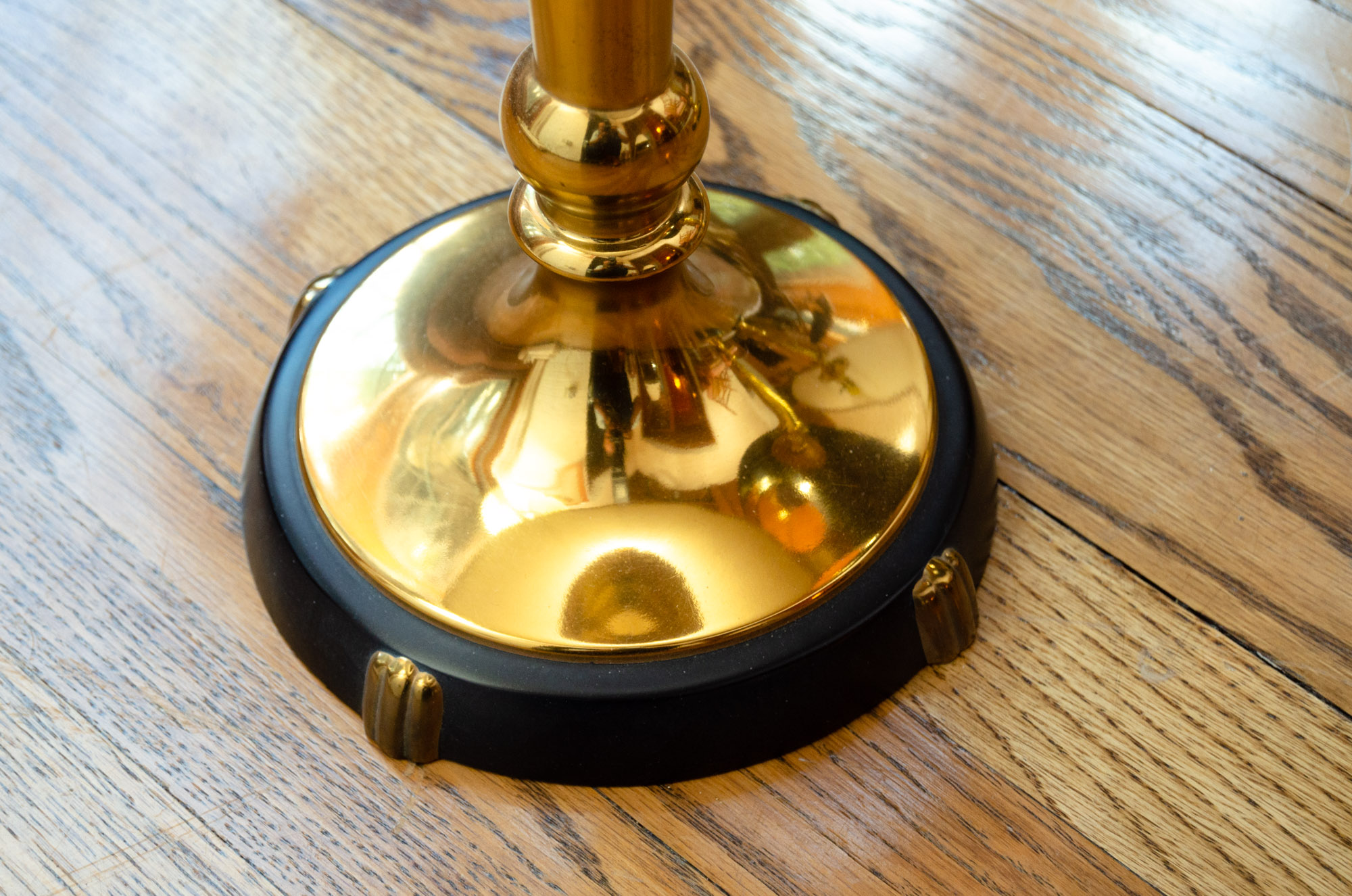 Four Brass Table Lamps Including Robert Abbey