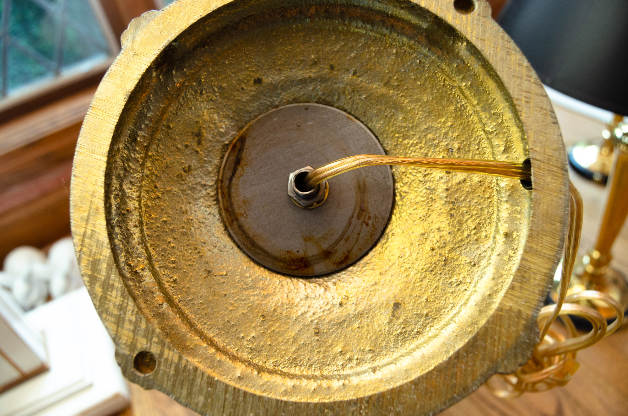 Four Brass Table Lamps Including Robert Abbey