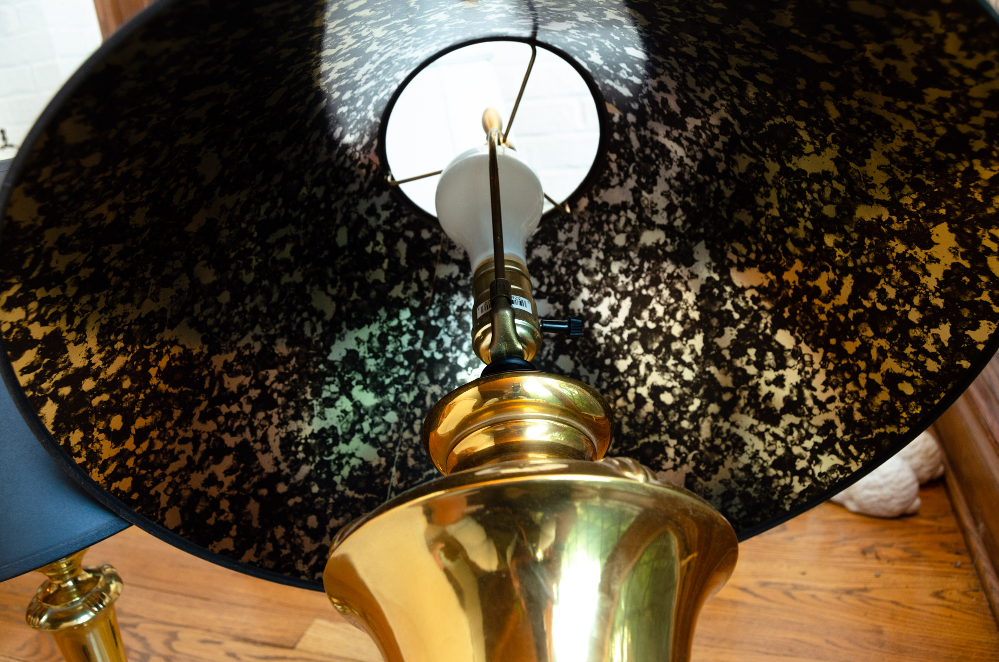 Four Brass Table Lamps Including Robert Abbey