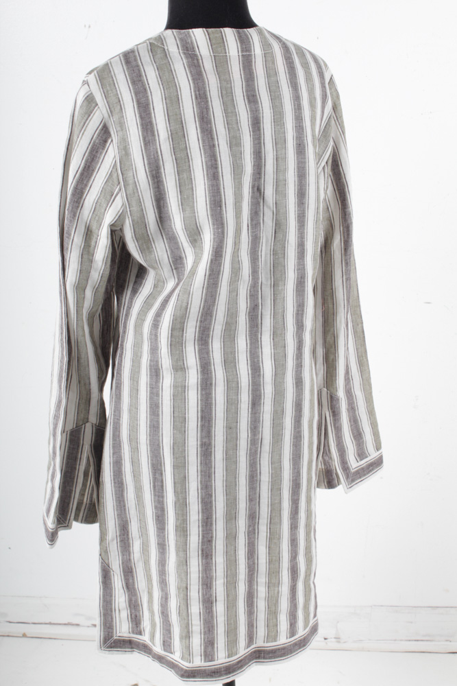 Tory Burch Striped Linen Tunic