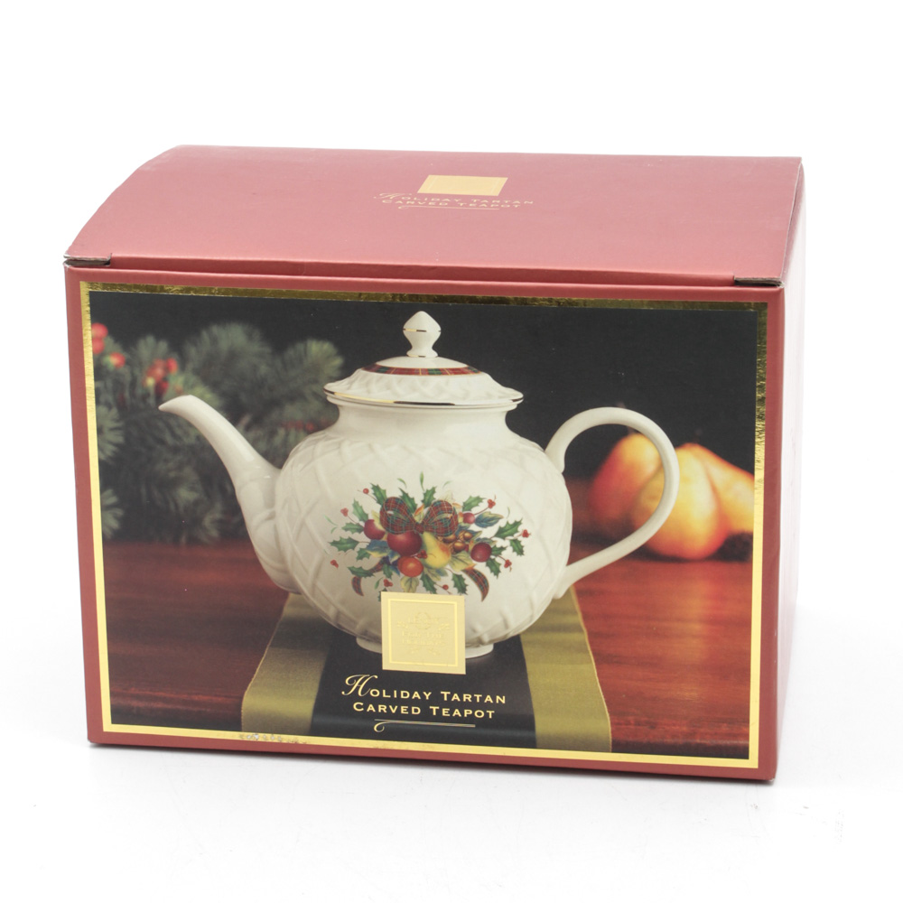 Lenox "Holiday Tartan" Teapot