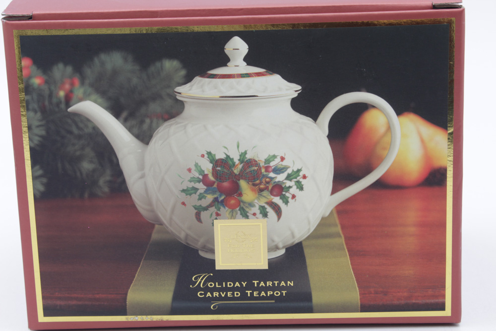 Lenox "Holiday Tartan" Teapot