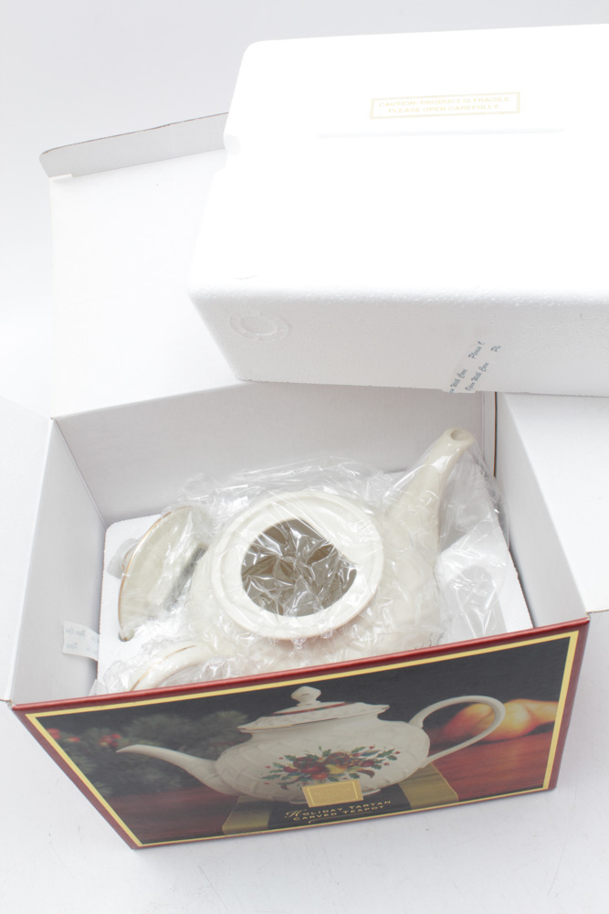 Lenox "Holiday Tartan" Teapot