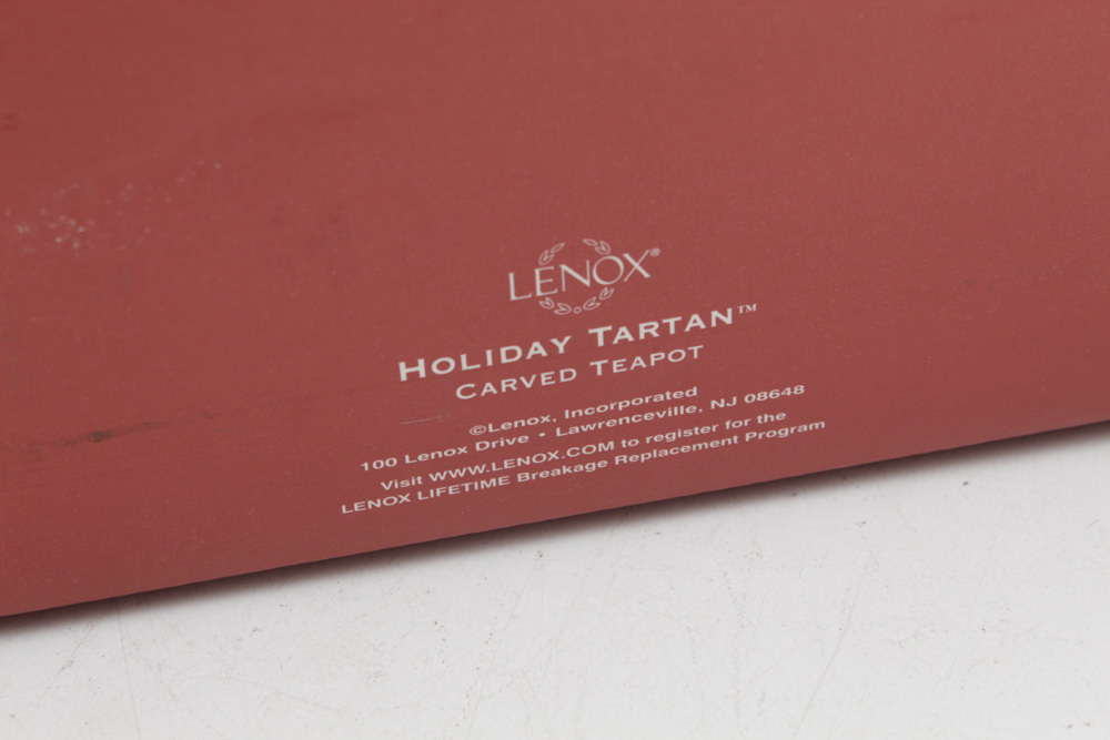 Lenox "Holiday Tartan" Teapot