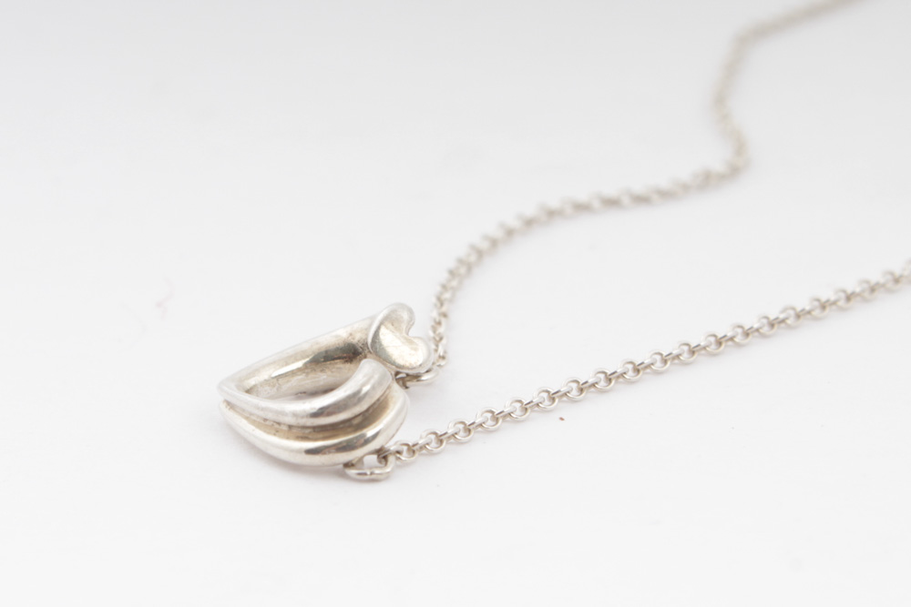 Tiffany & Co. Paloma Picasso Sterling Silver Heart Necklace